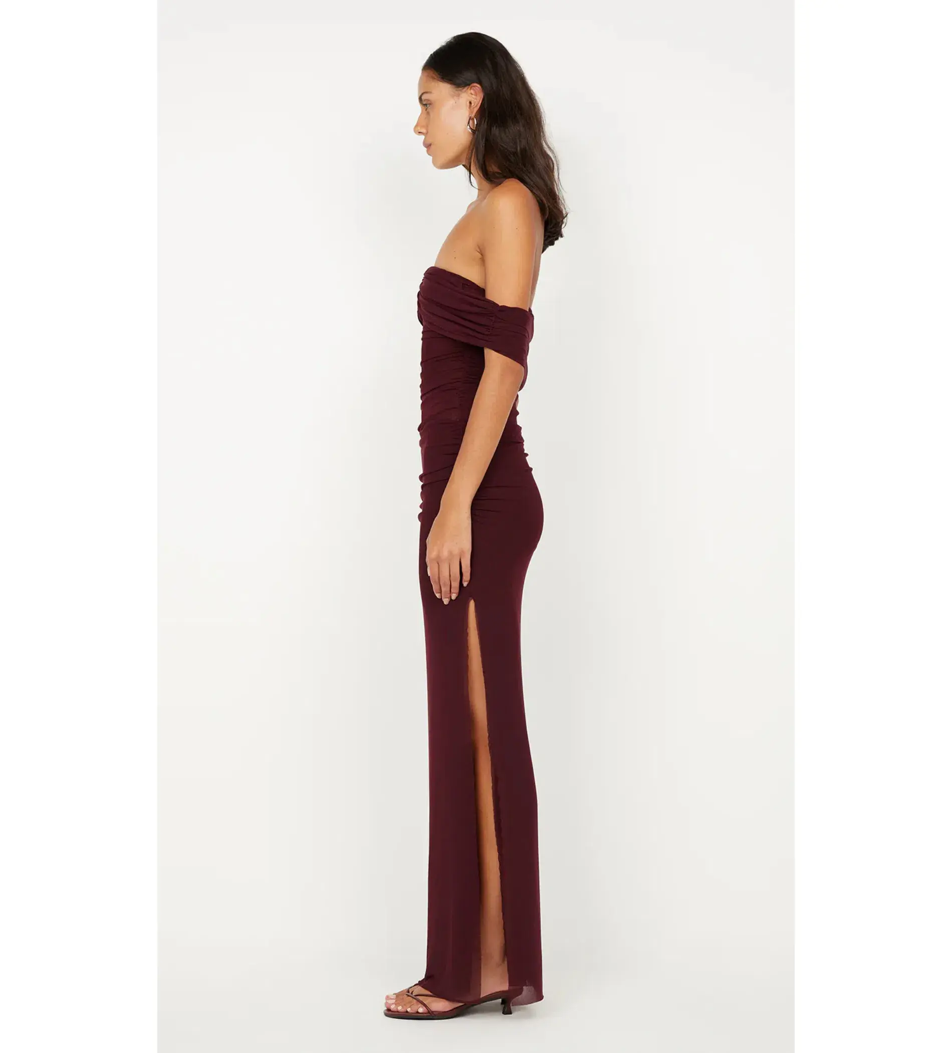 Bec and Bridge Poppy Gathered Maxi Dress in Plum Size S / AU 8 - Image 4