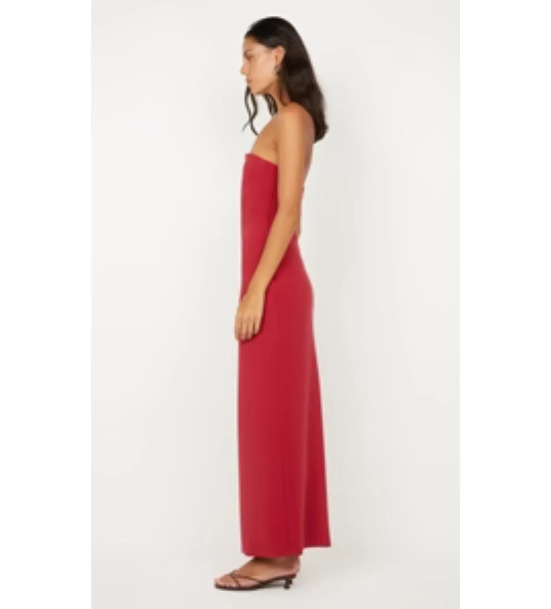 Bec & Bridge Rafi Strapless Maxi Dress in Cherry Size AU 8 - Image 2