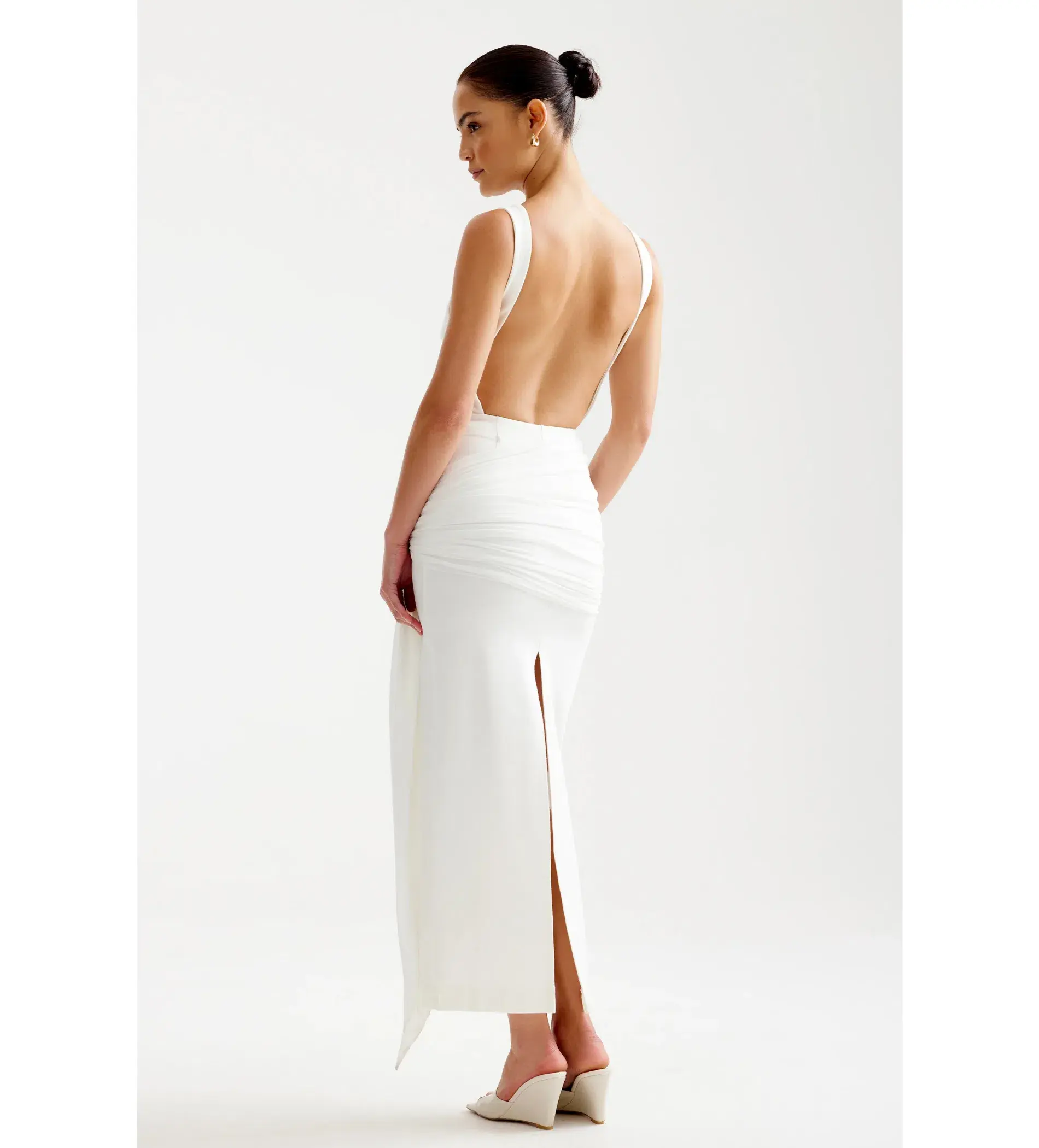 Lexi Elara Maxi Dress Ivory Size 6  - Image 4