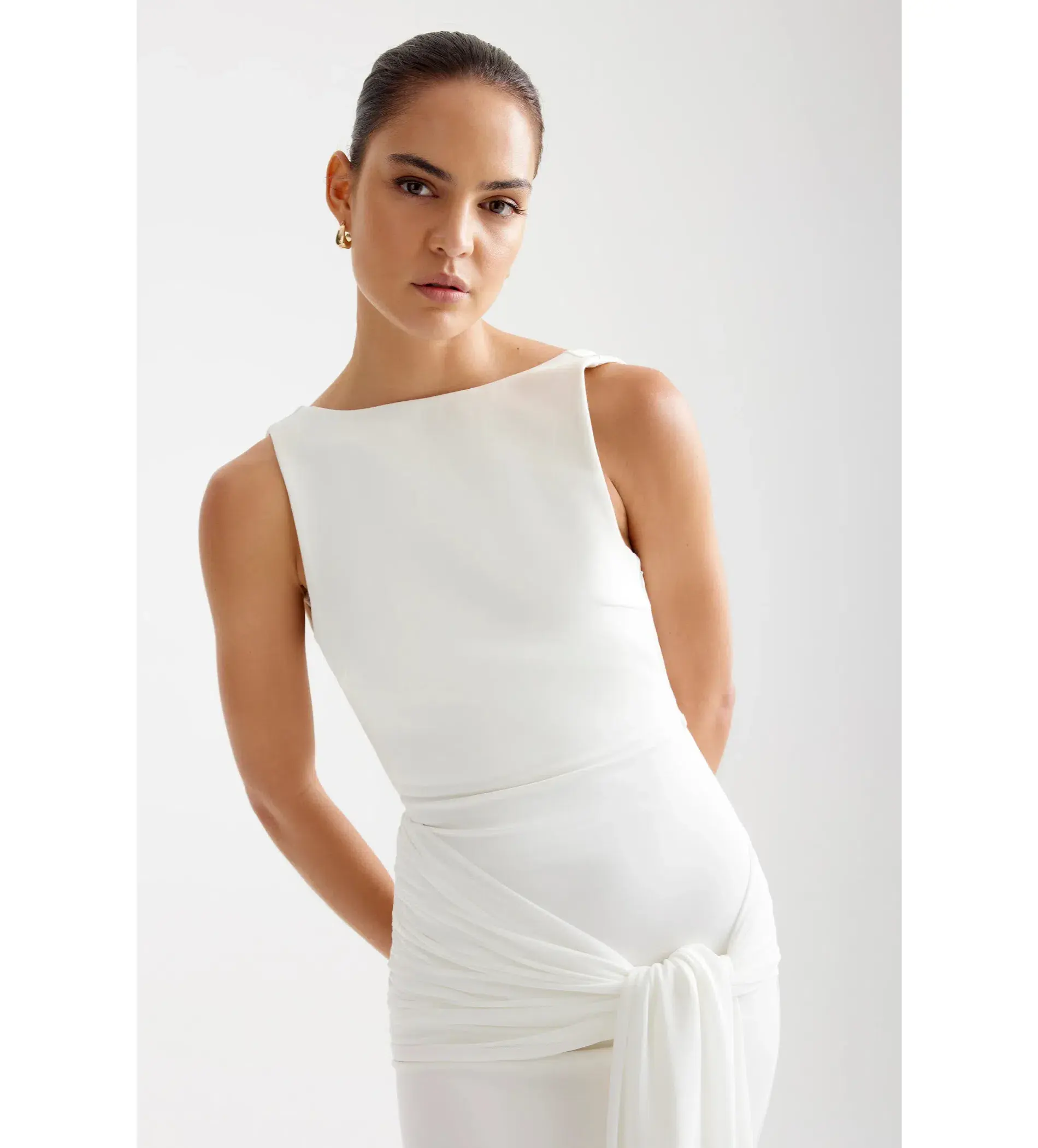 Lexi Elara Maxi Dress Ivory Size 6  - Image 2