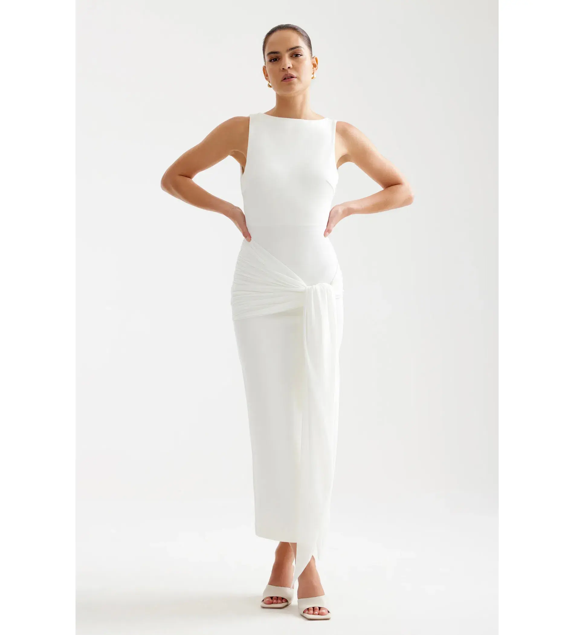 Lexi Elara Maxi Dress Ivory Size 6  - Image 1