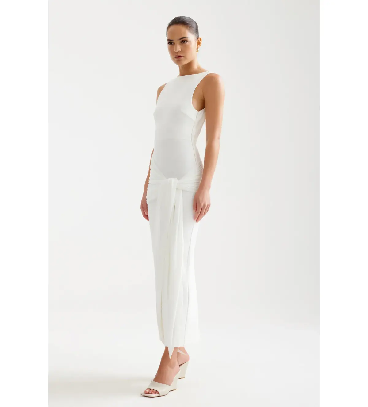 Lexi Elara Maxi Dress Ivory Size 6  - Image 3