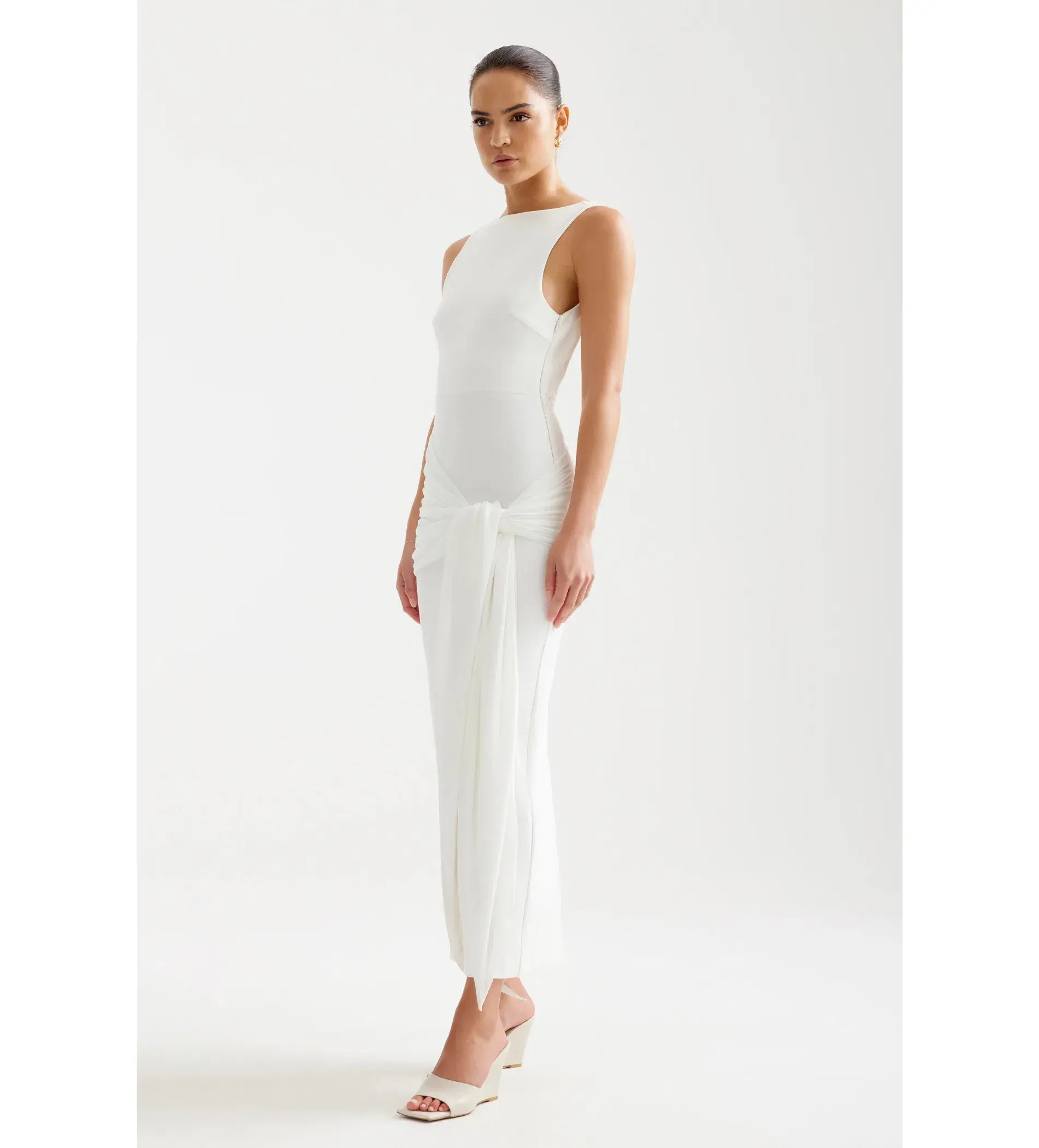 Lexi Elara Maxi Dress Ivory Size 6  - Image 3