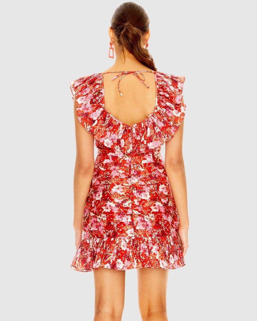 Talulah Cloud Nine Mini Dress Red Size 8 - Image 3