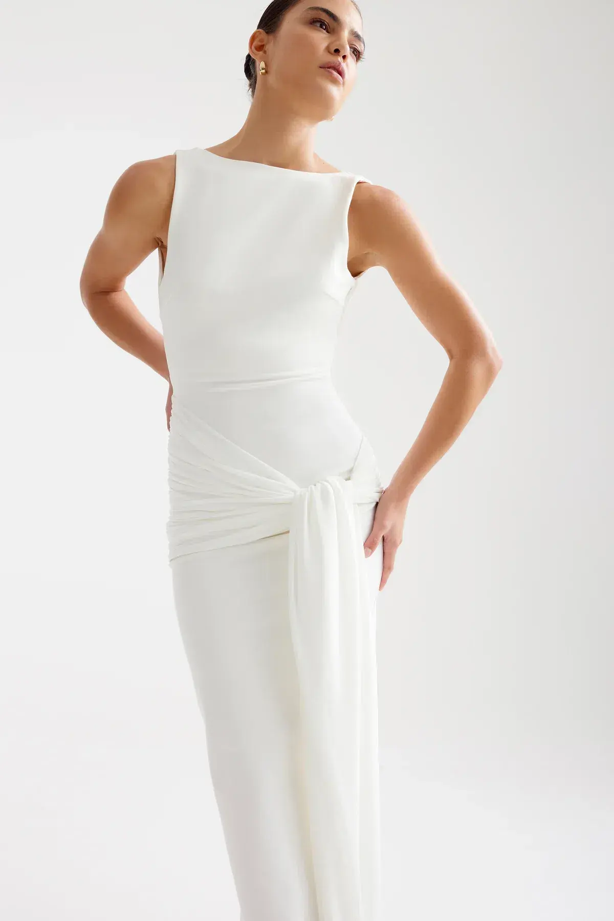 Lexi Elara Maxi Dress in White Size AU 10 - Image 3