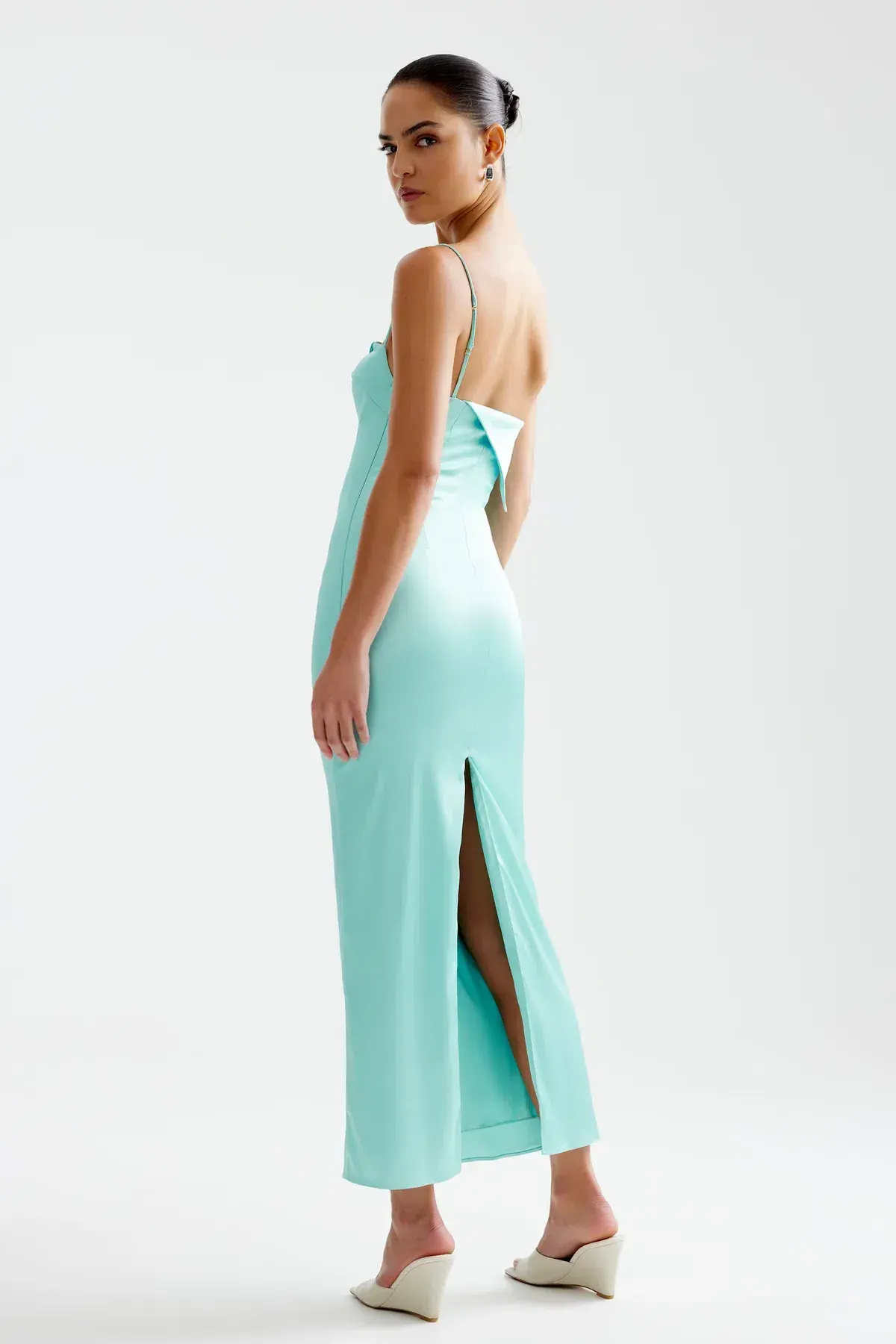 Lexi Rayna Maxi Dress in Aqua Size 6 - Image 3