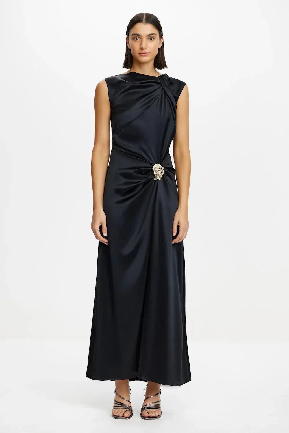 Acler Redman Maxi Dress in Black Size 10 - Image 1