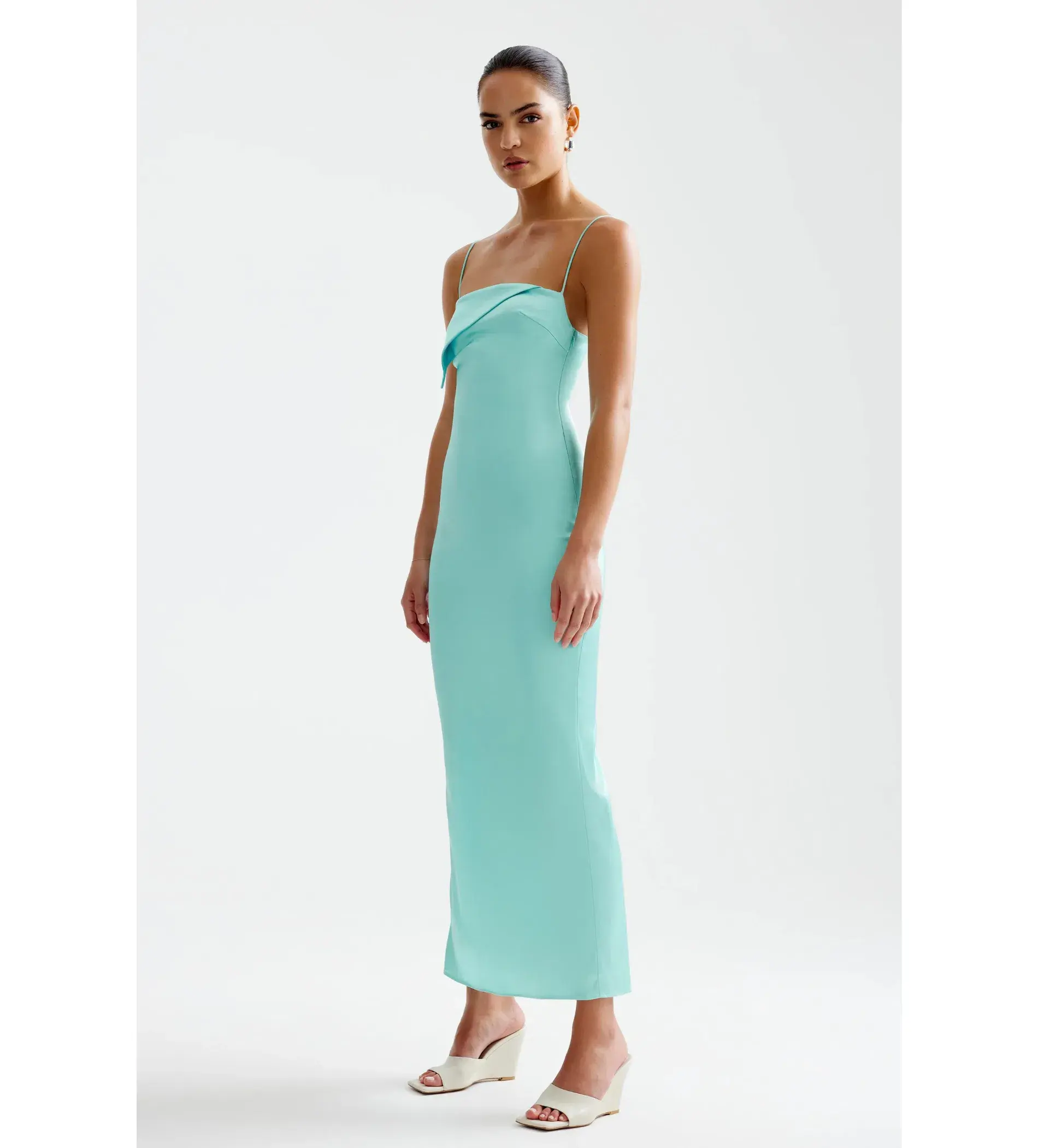 Lexi Rayna Maxi Dress Aqua Size 8 - Image 3