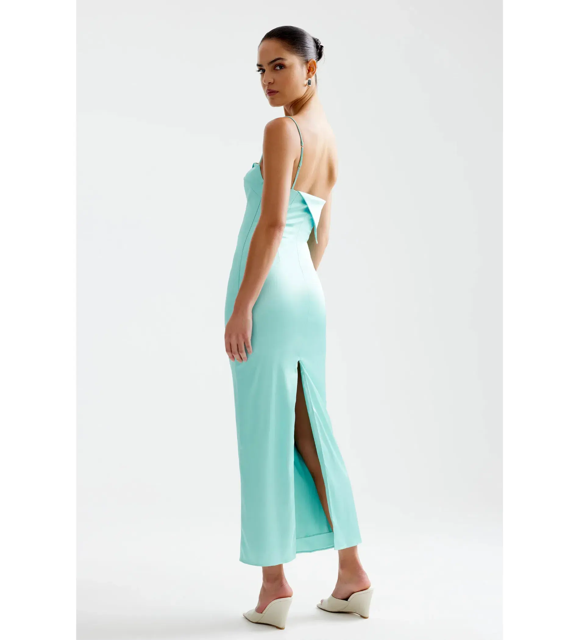 Lexi Rayna Maxi Dress Aqua Size 8 - Image 4
