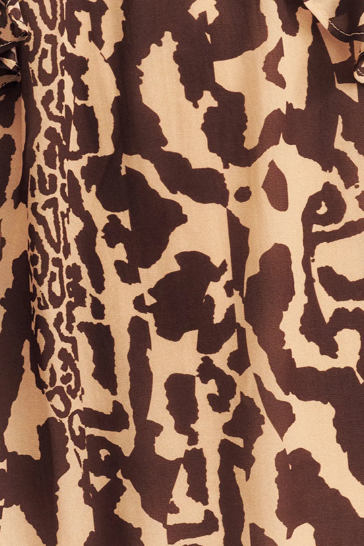 Shona Joy Goldie Tiered Mini Dress in Animal Effect Size XL / 14 - Image 5