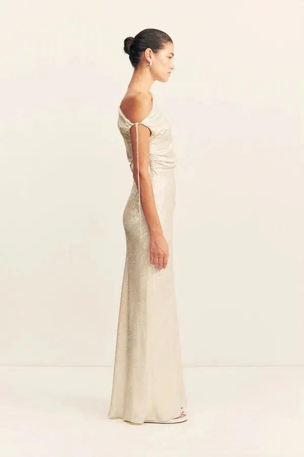 Shona Joy Calder Gathered Maxi Dress Bubbly Size 12 - Image 3