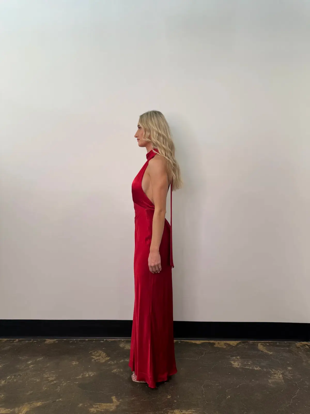 Shona Joy Tatum Halter Neck Maxi Dress in Grenadine Size AU8 - Image 2