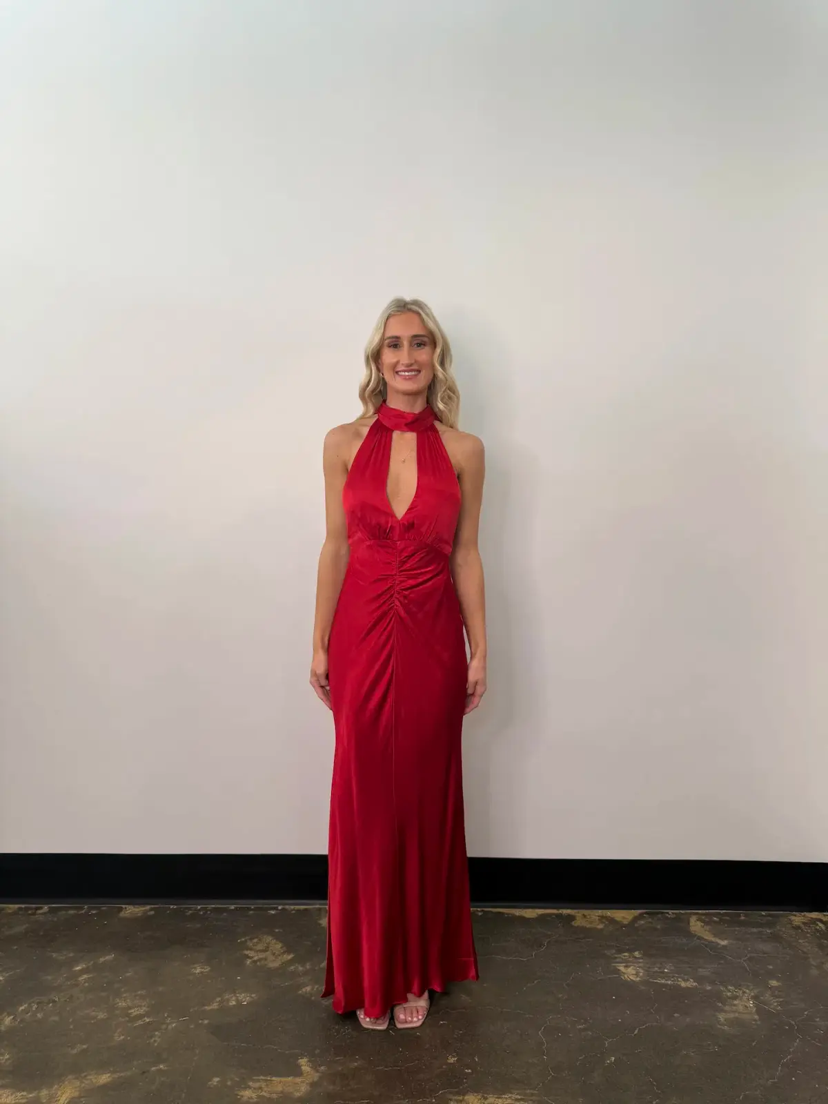 Shona Joy Tatum Halter Neck Maxi Dress in Grenadine Size AU8 - Image 1