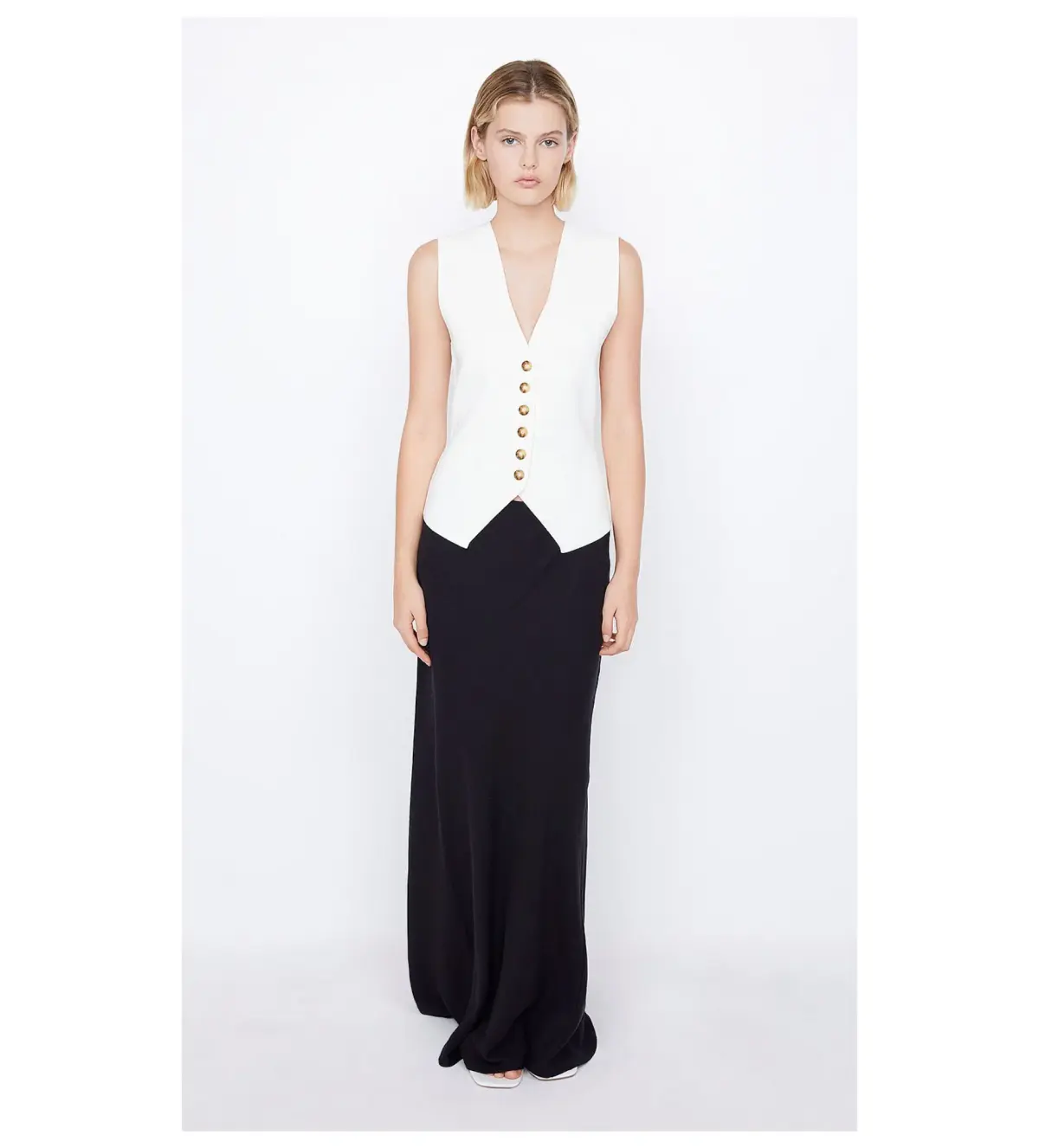 Bec & Bridge Lorah Knit Vest in White Size 8/S - Image 1