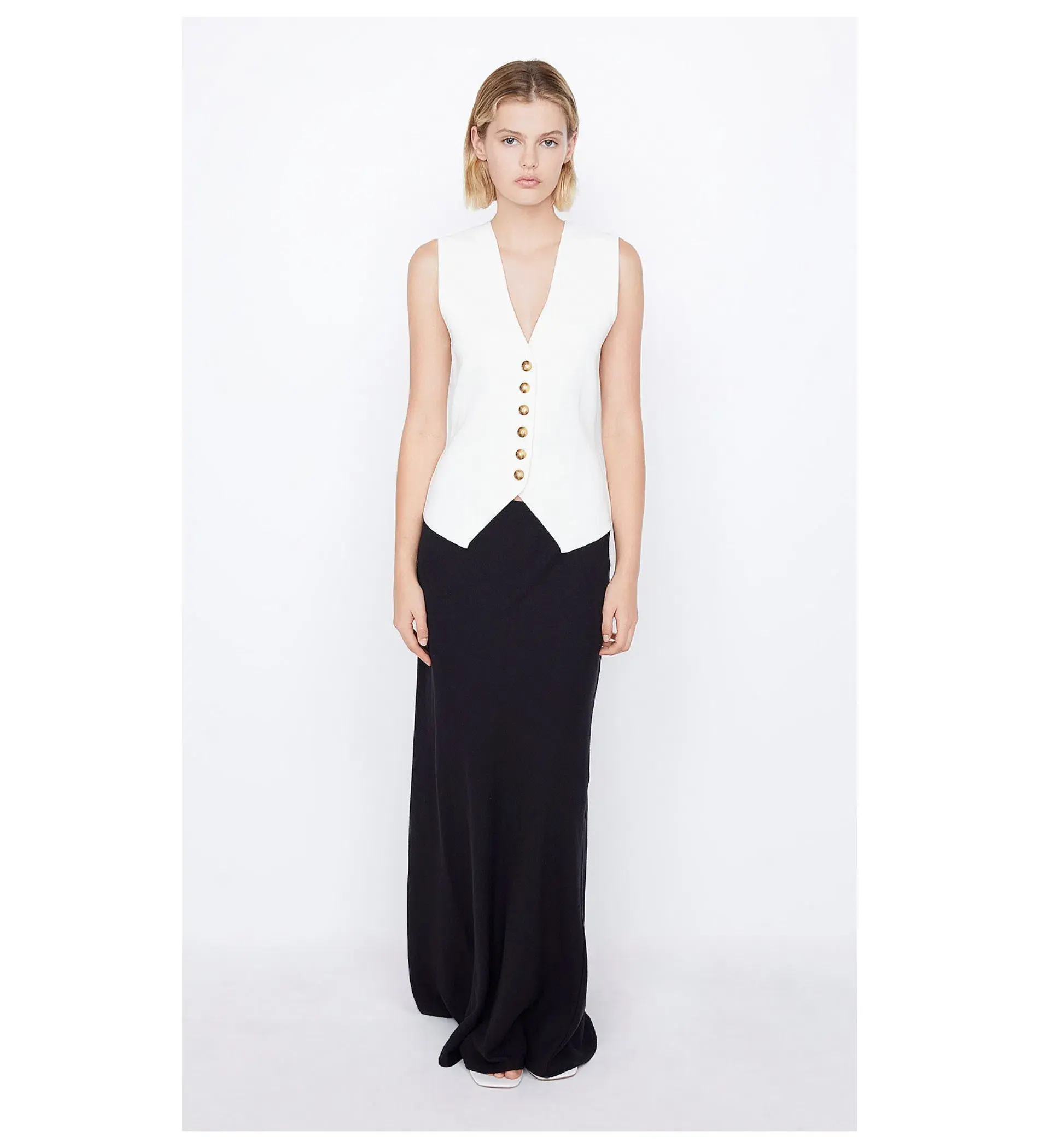 Bec & Bridge Lorah Knit Vest in White Size 8/S - Image 1