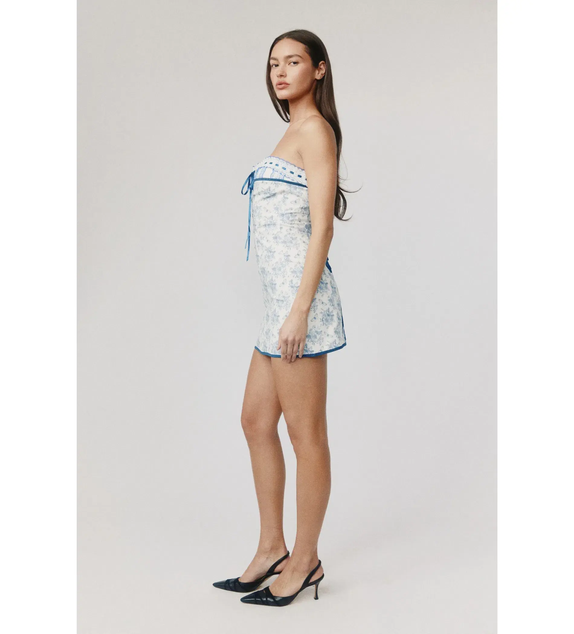 With Jean Sabrin Mini Dress Toile Papillon Size S AU 8 - Image 3