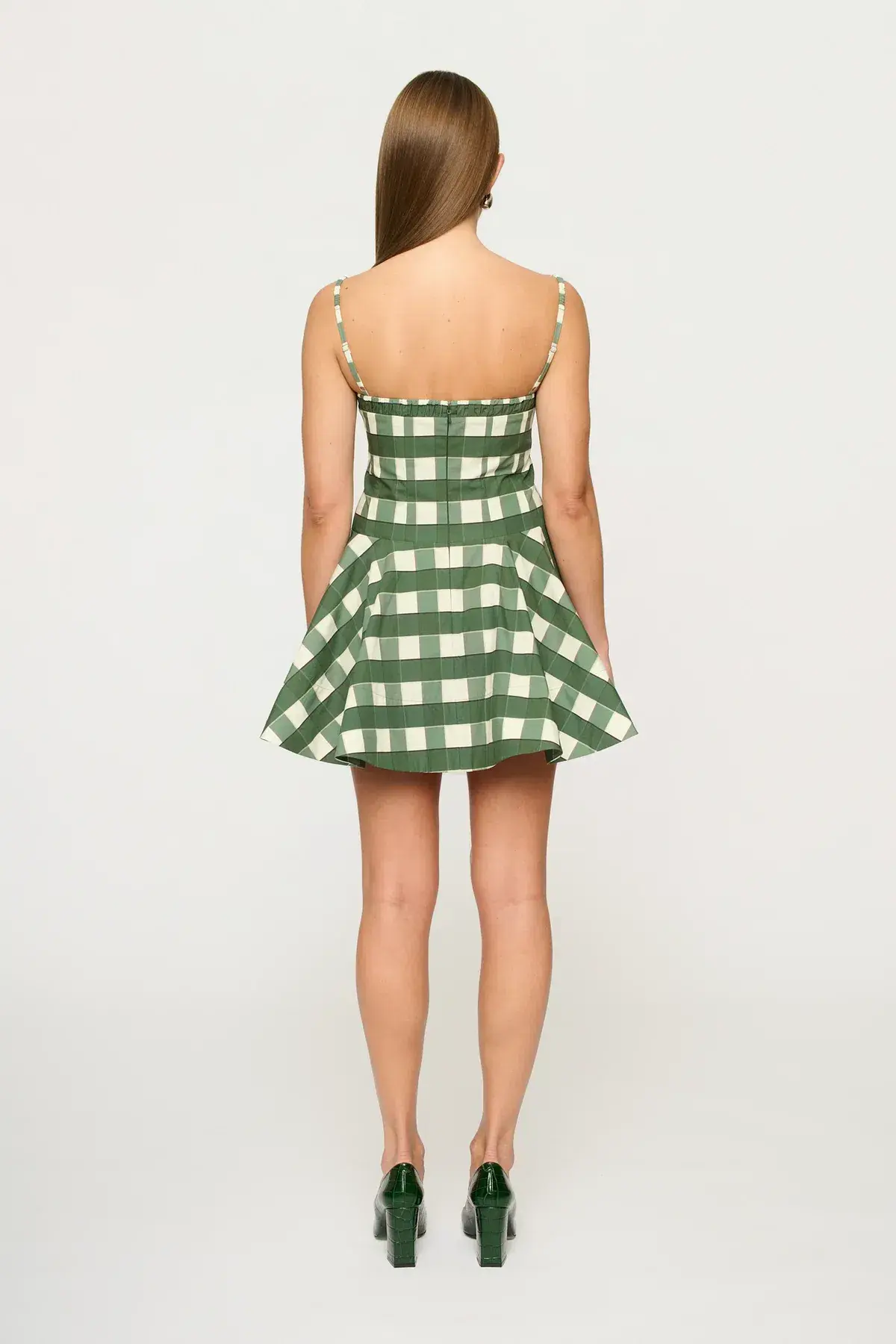 Clea Green Georgia Mini Dress in Green Size S / AU 8 - Image 3