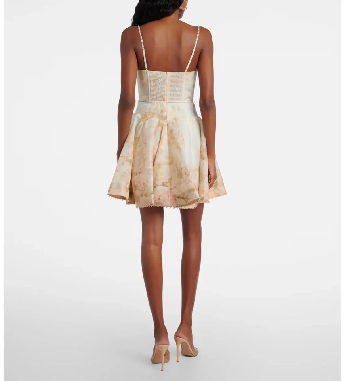 Zimmermann Memento Twist Front Mini Dress Rose Arbor Size 0P/AU 6 - Image 3