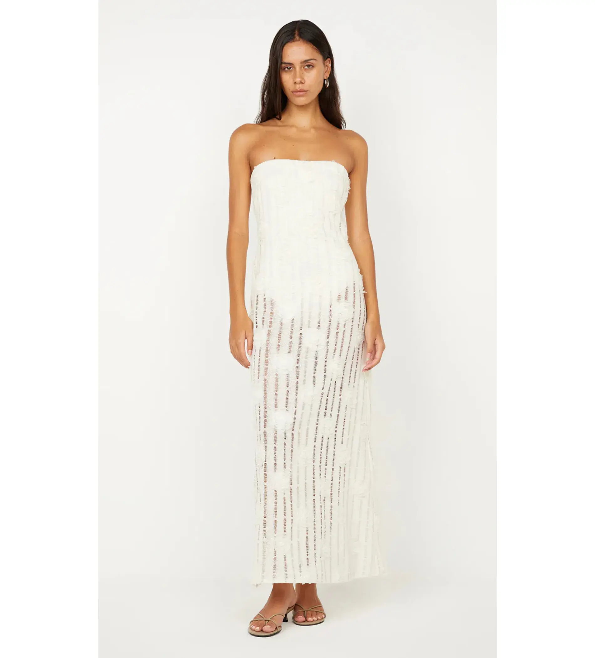 Bec & Bridge Amelie Strapless Dress in Ivory Size 8 - Image 1