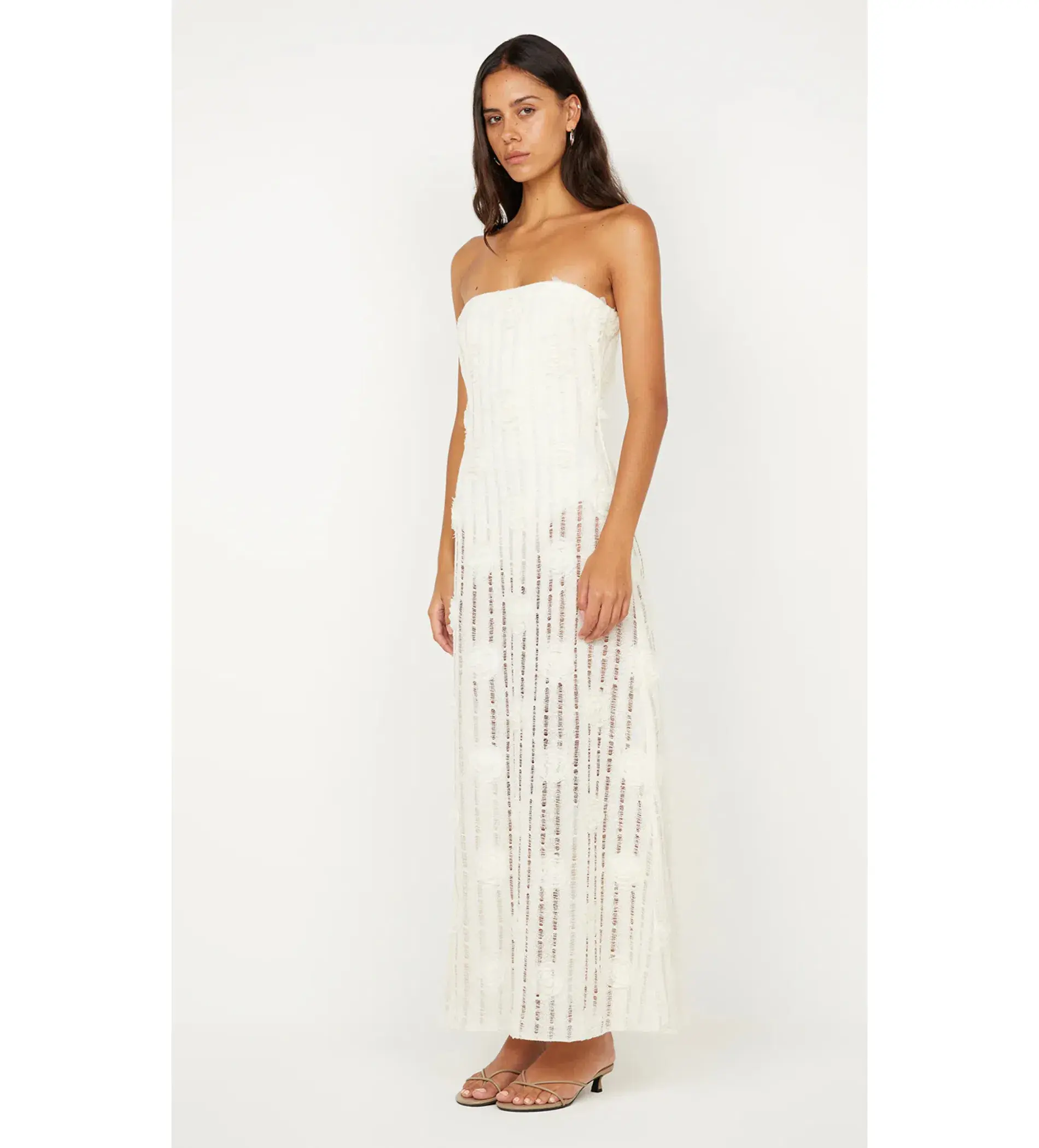 Bec & Bridge Amelie Strapless Dress in Ivory Size 8 - Image 2