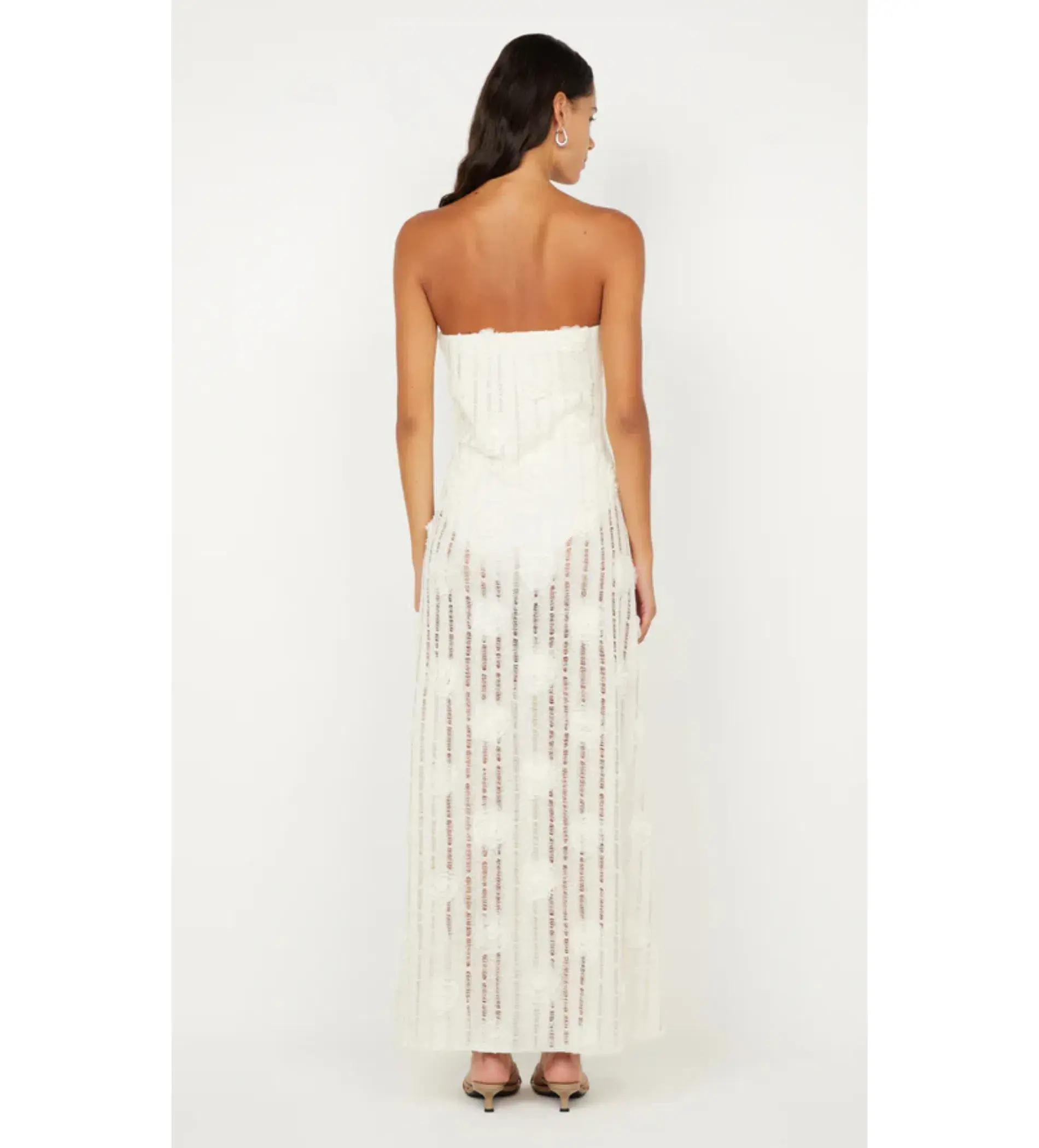 Bec & Bridge Amelie Strapless Dress in Ivory Size 8 - Image 3