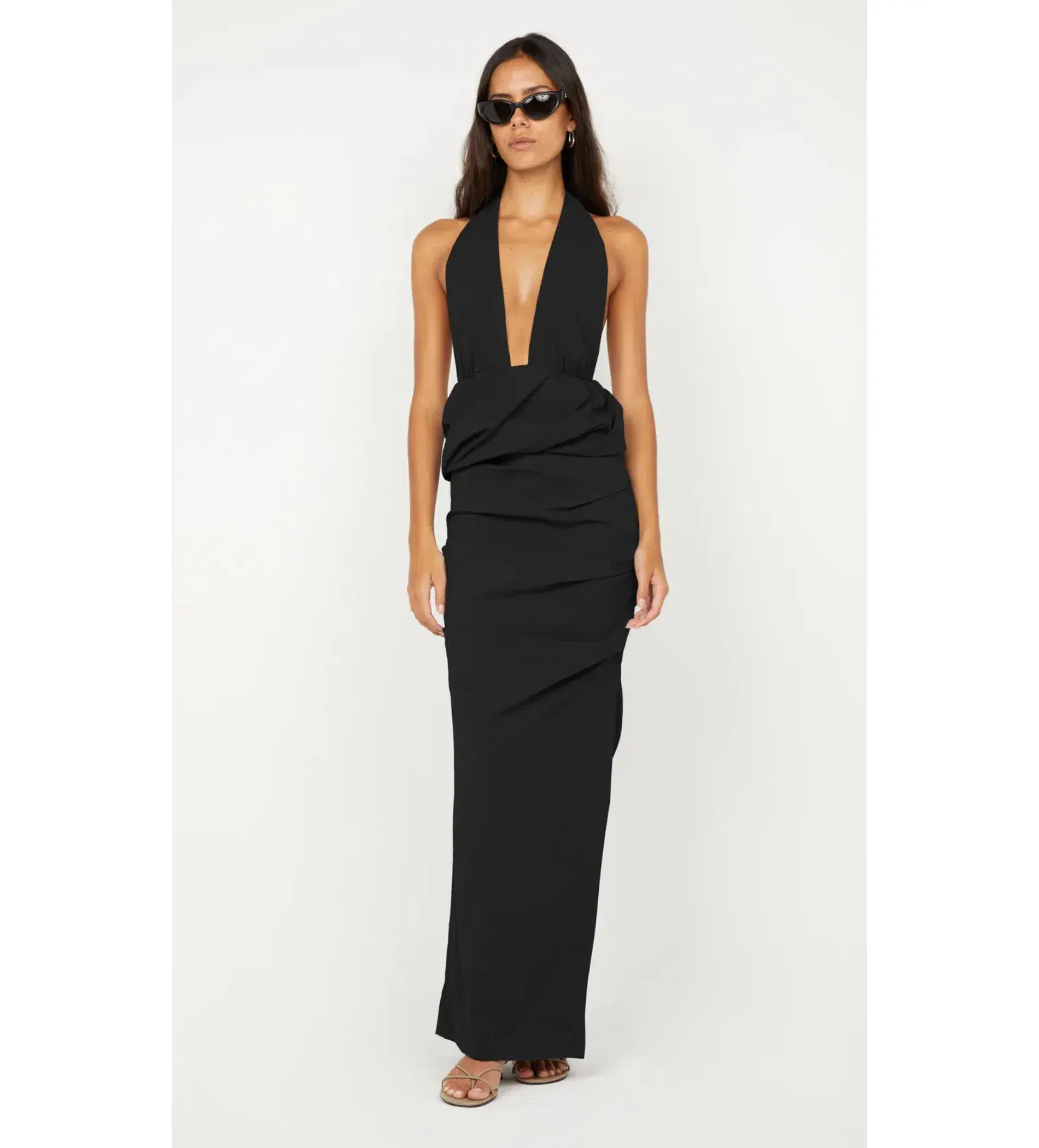 Bec & Bridge Priscilla Bubble Maxi Dress Black Size 12 - Image 1