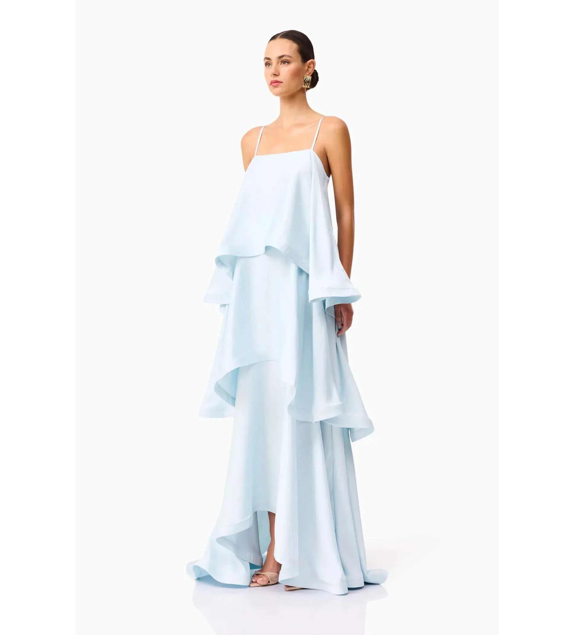 Elliatt Tilly Tiered Maxi Dress in Blue Size XS / AU 6 - Image 2