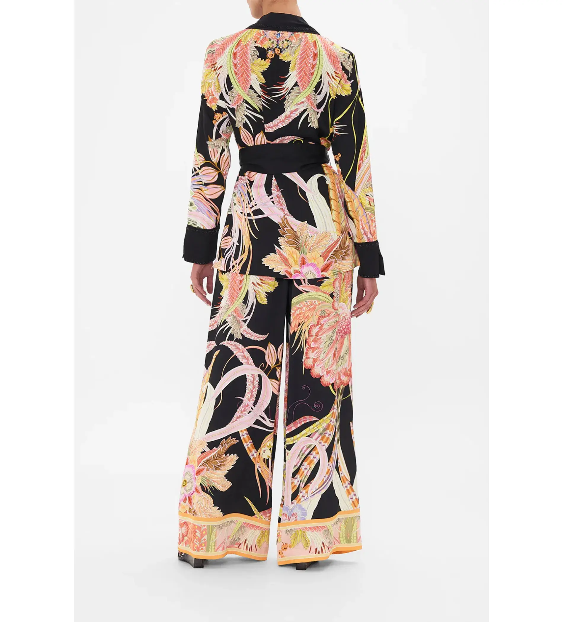 Camilla Relaxed Jacket with Hip pockets in Lady of the Moon Size S / AU 10 - Image 2
