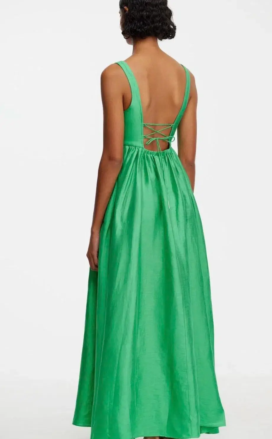 Acler Sandgate Maxi Dress Green Size AU 8 for rent on The Volte - main image