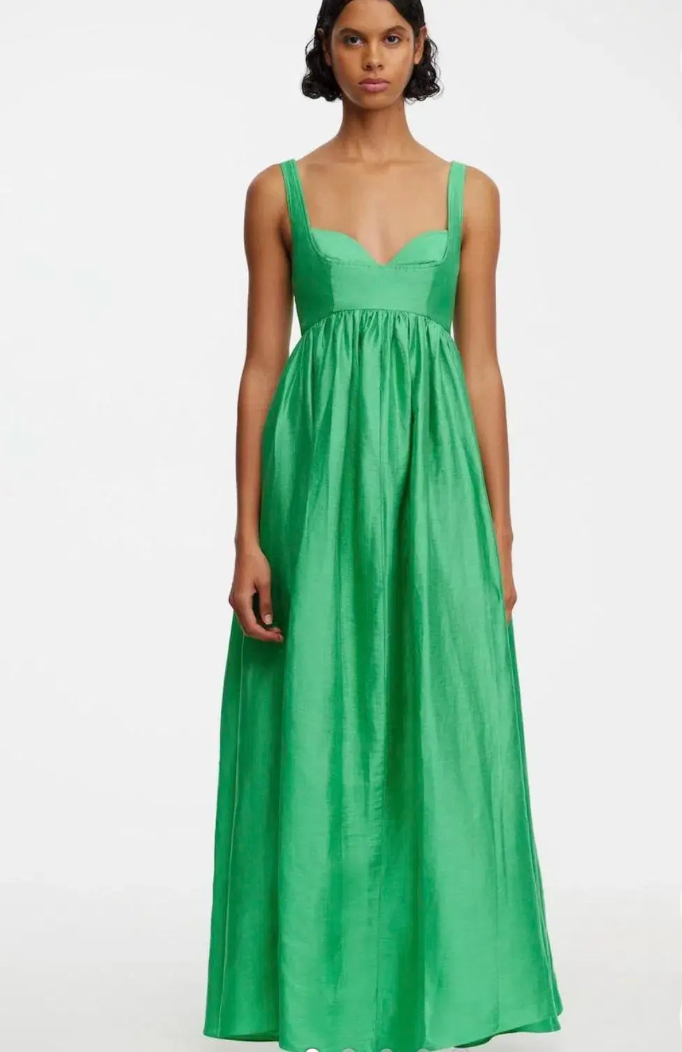 Acler Sandgate Maxi Dress Green Size AU 8 for rent on The Volte - main image