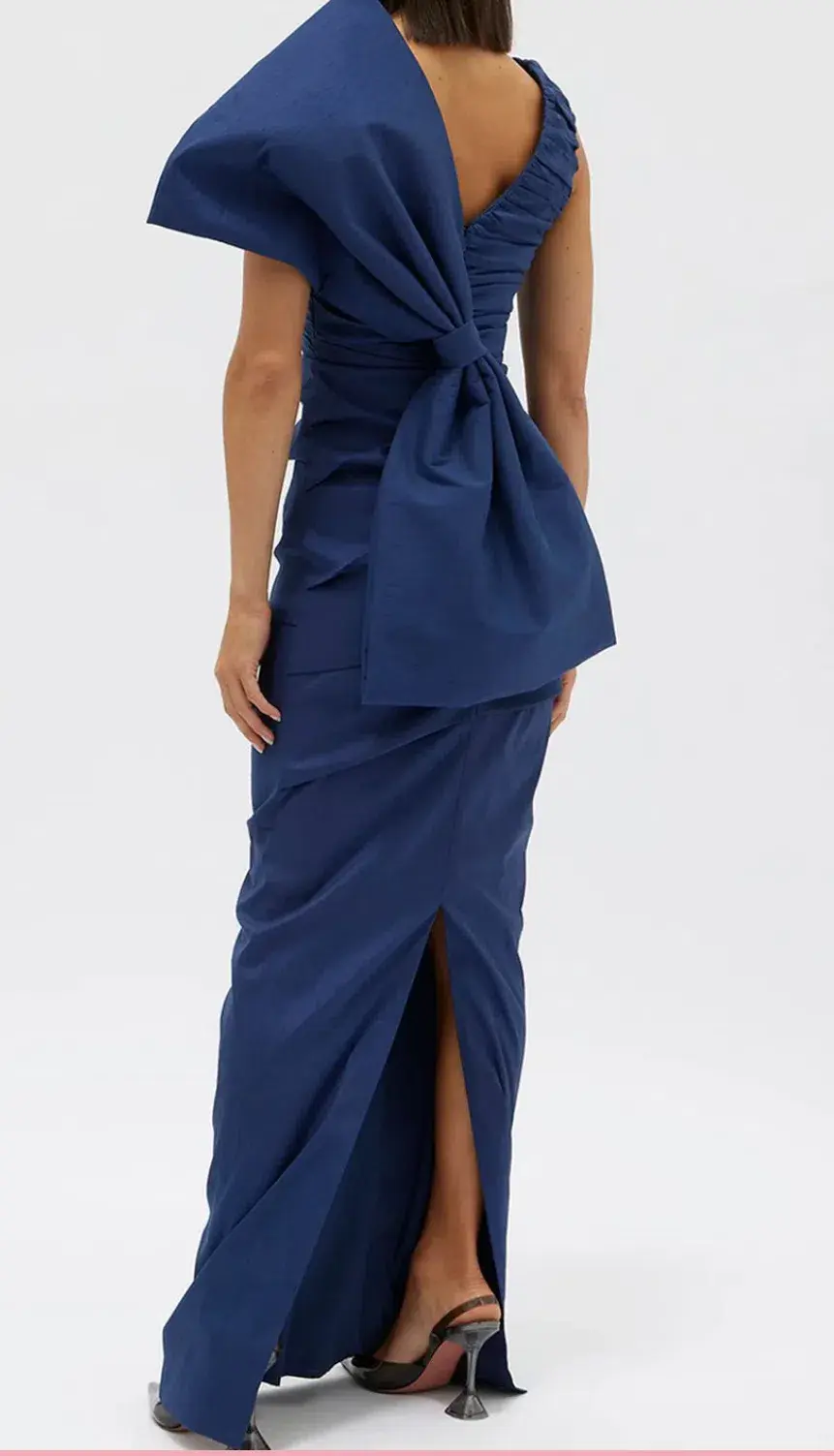 Rachel Gilbert Zora Gown in Stretch Taffeta Size 8 - Image 2