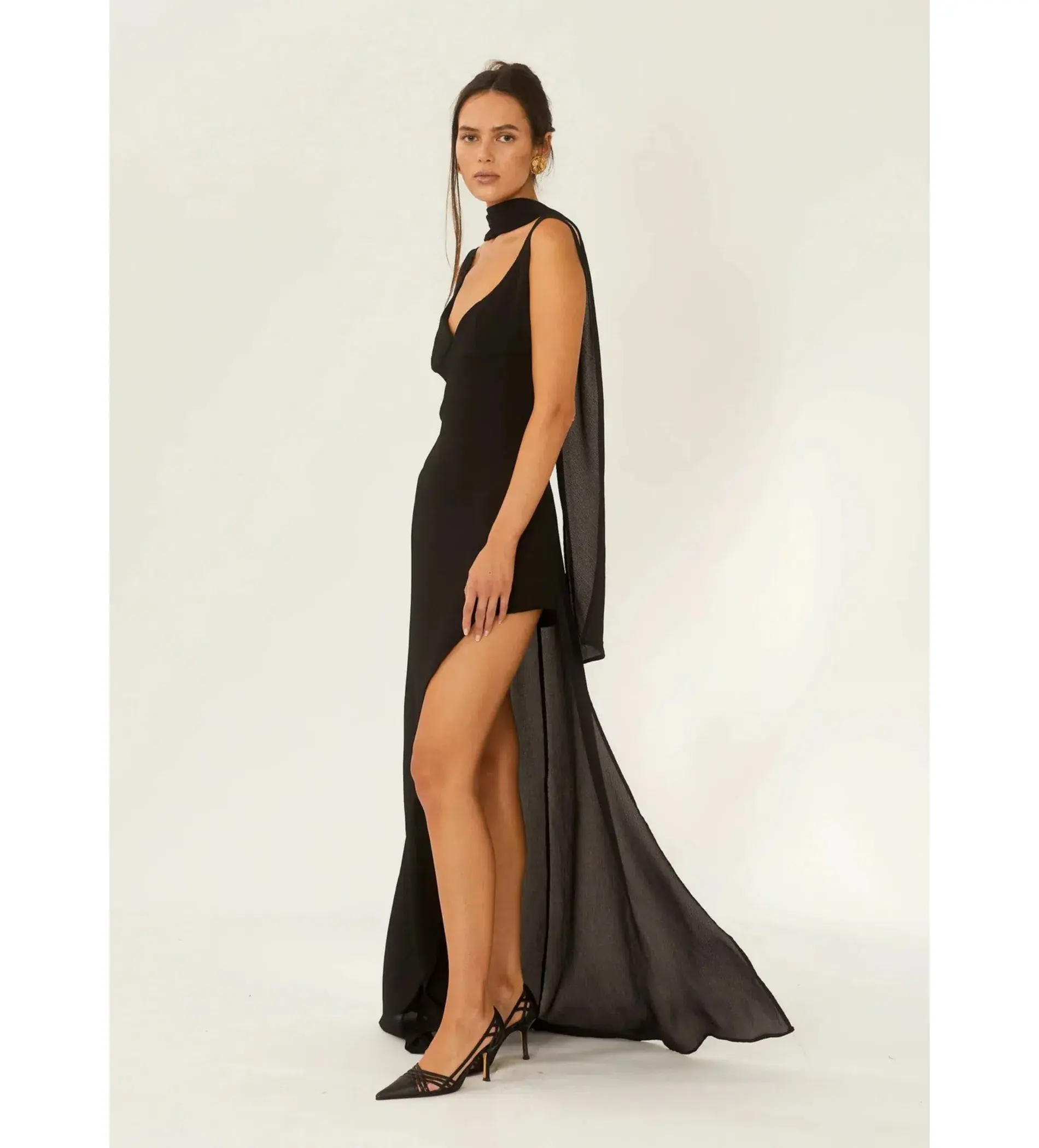 Arcina Ori Amelie Maxi Dress Black Size XS AU 6 - Image 4