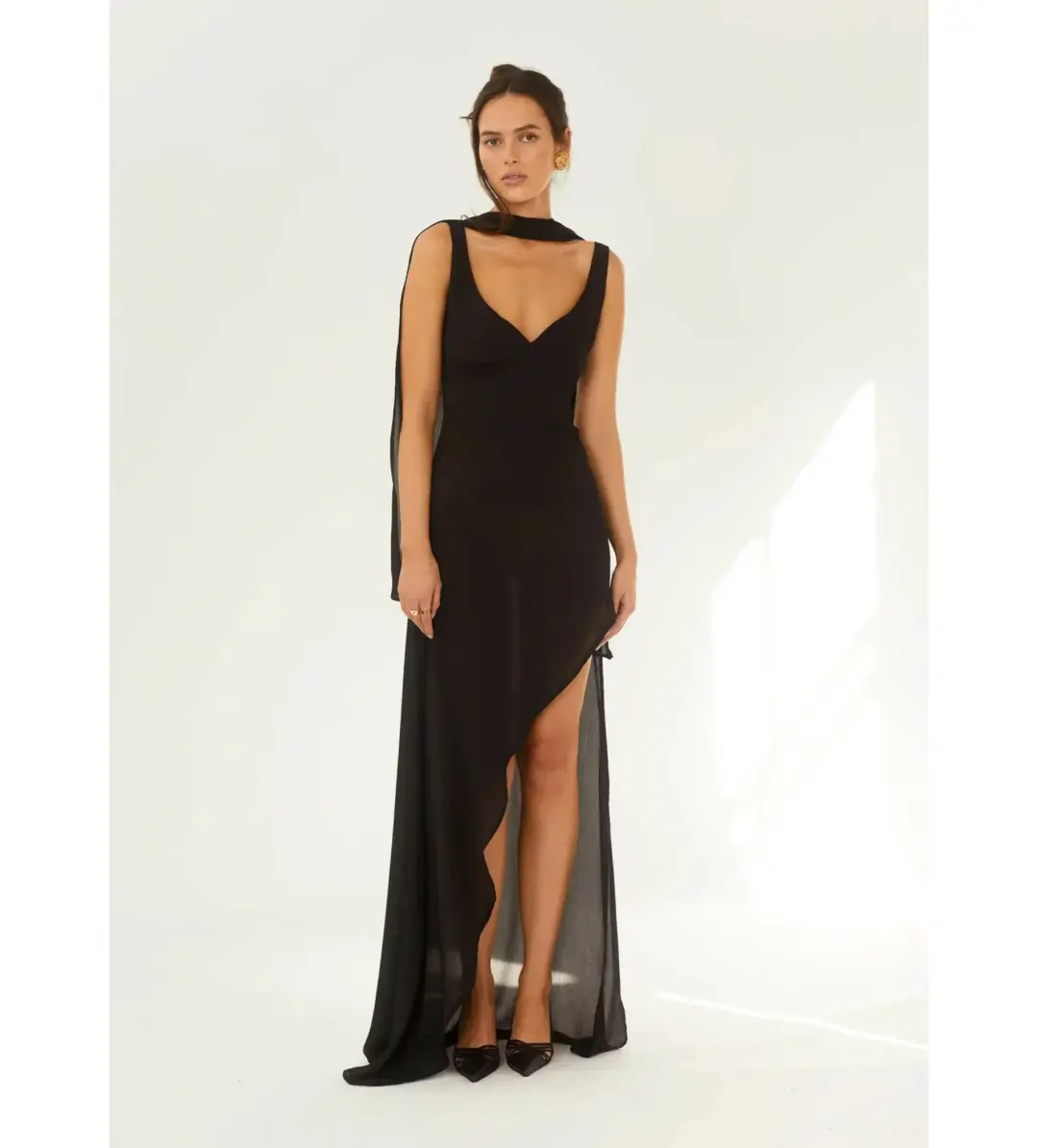 Arcina Ori Amelie Maxi Dress Black Size XS AU 6 for rent on The Volte - main image