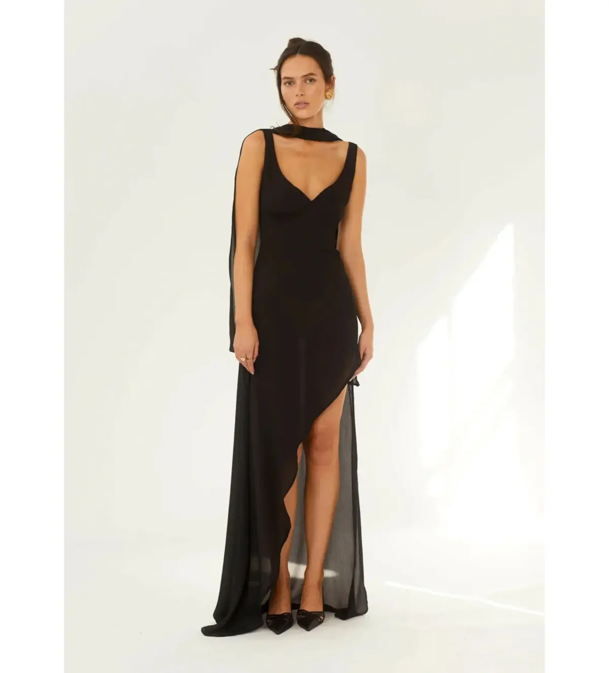 Arcina Ori Amelie Maxi Dress Black Size XS AU 6 - Image 2