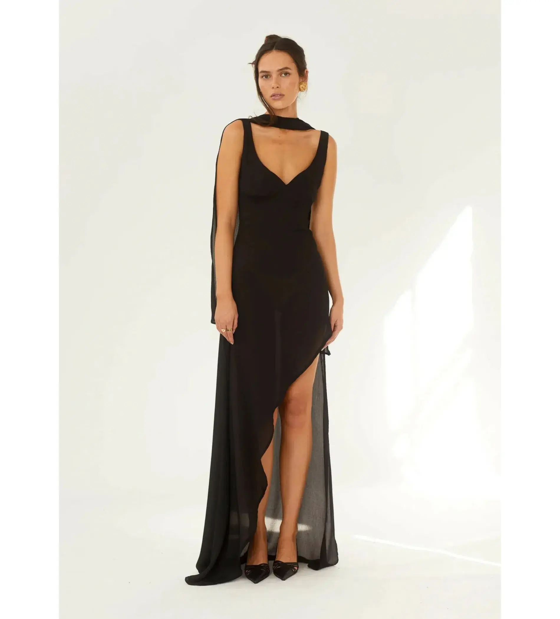 Arcina Ori Amelie Maxi Dress Black Size XS AU 6 - Image 2