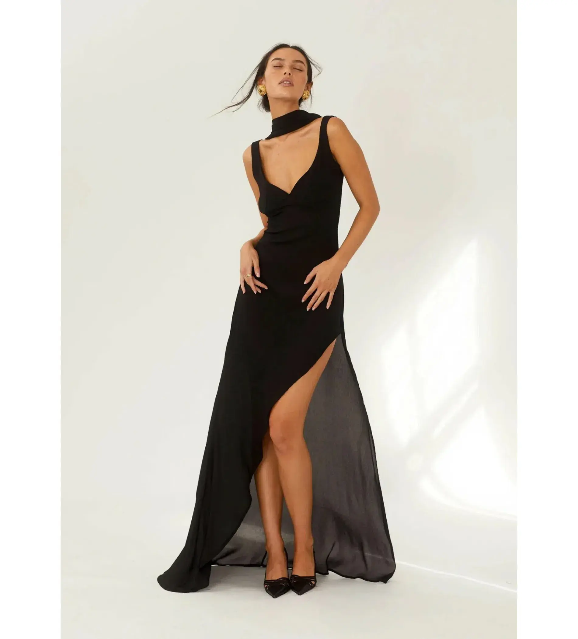 Arcina Ori Amelie Maxi Dress Black Size XS AU 6 - Image 3