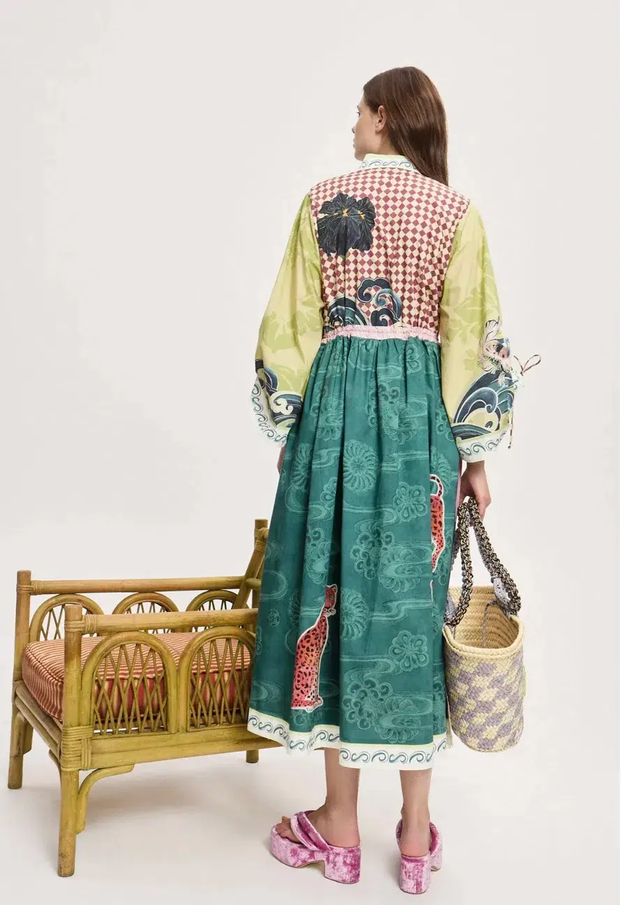 Alemais Rochester Shirt Midi Dress Drawstring waist + pockets Size AU 10 fits 12 & 14 - Image 3