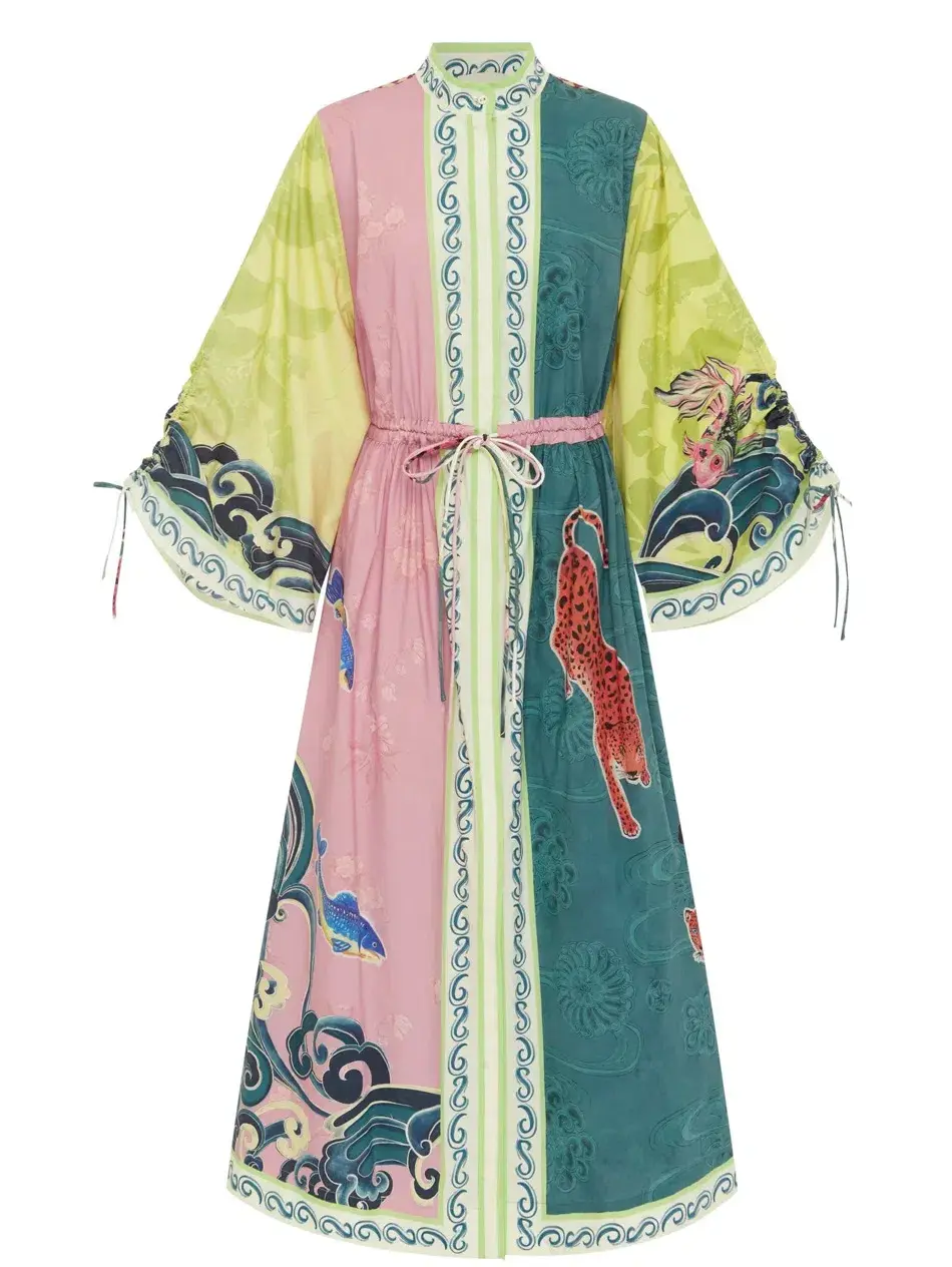 Alemais Rochester Shirt Midi Dress Drawstring waist + pockets Size AU 10 fits 12 & 14 - Image 5