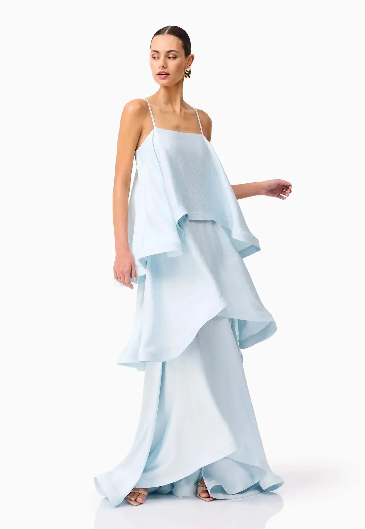 Elliatt Tilly Tiered Maxi Dress Blue Size S / AU 8 - Image 2