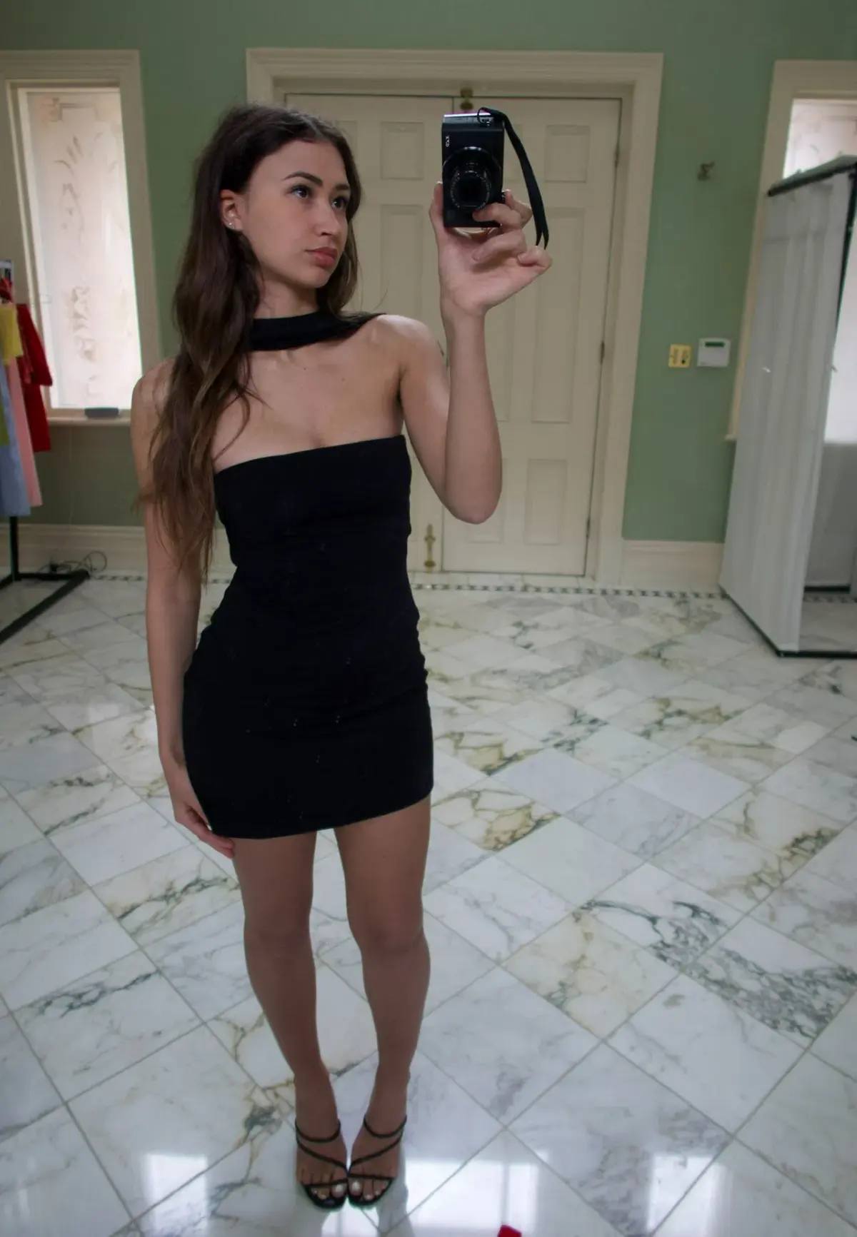 Reformation Carmina Mini Dress Black Size 6 - Image 7