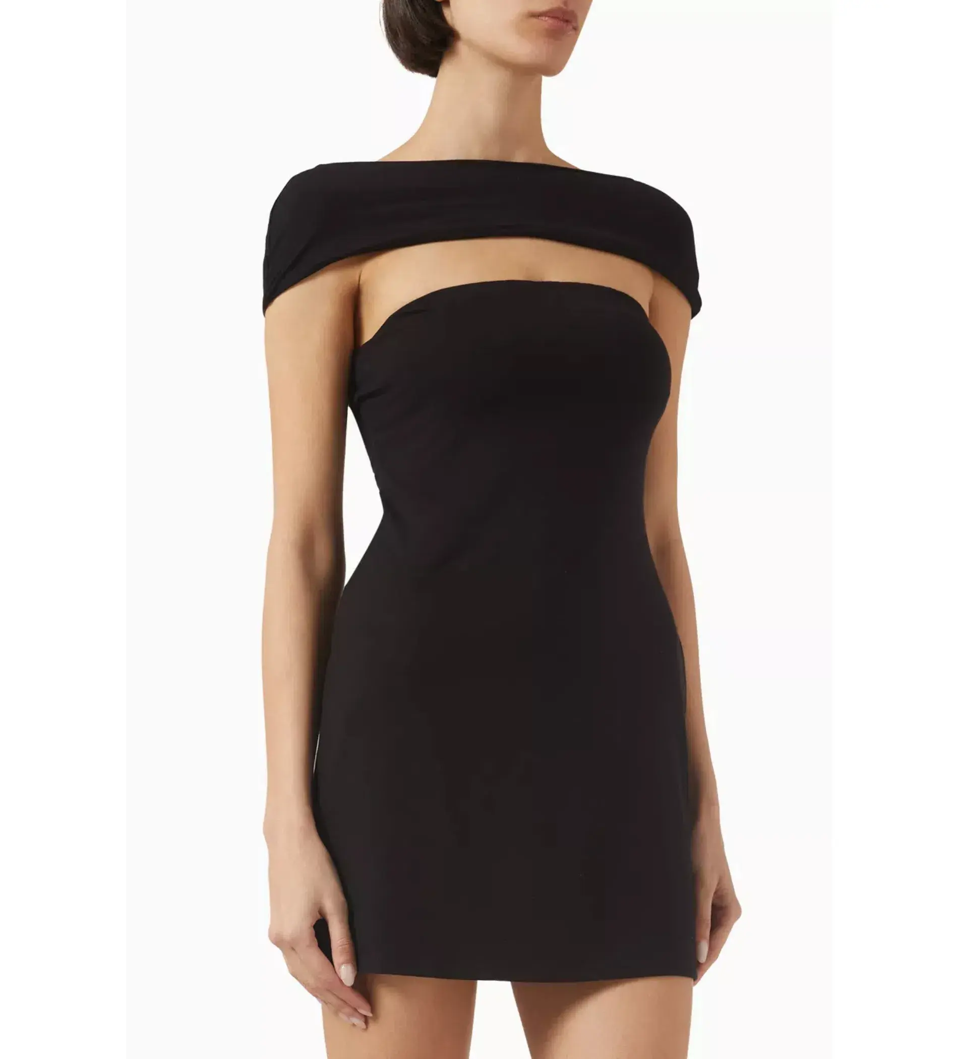 Reformation Carmina Mini Dress Black Size 6 - Image 2