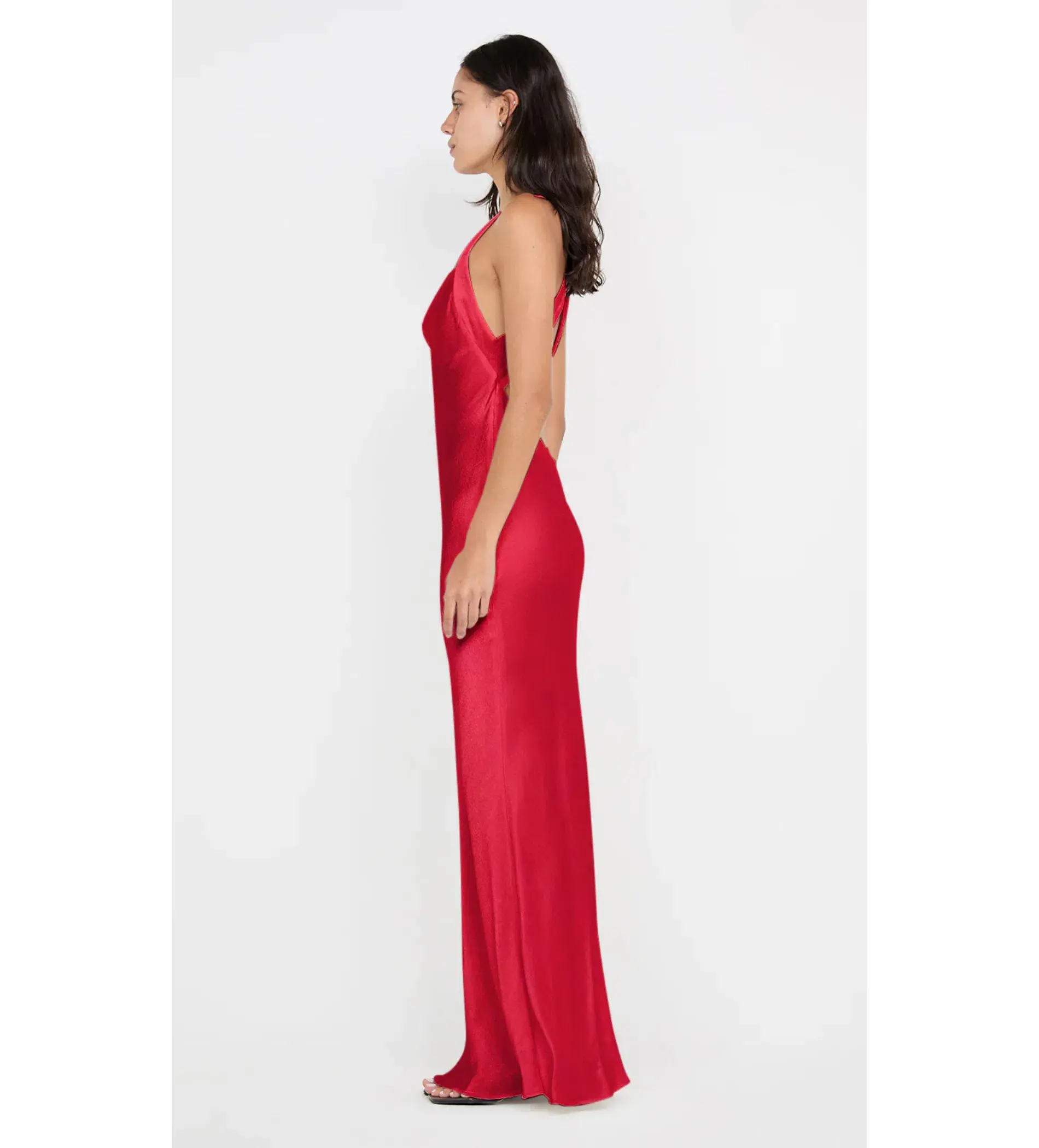 Bec & Bridge Gia Halter Maxi Dress in Strawberry Size XS / AU 6 - Image 3