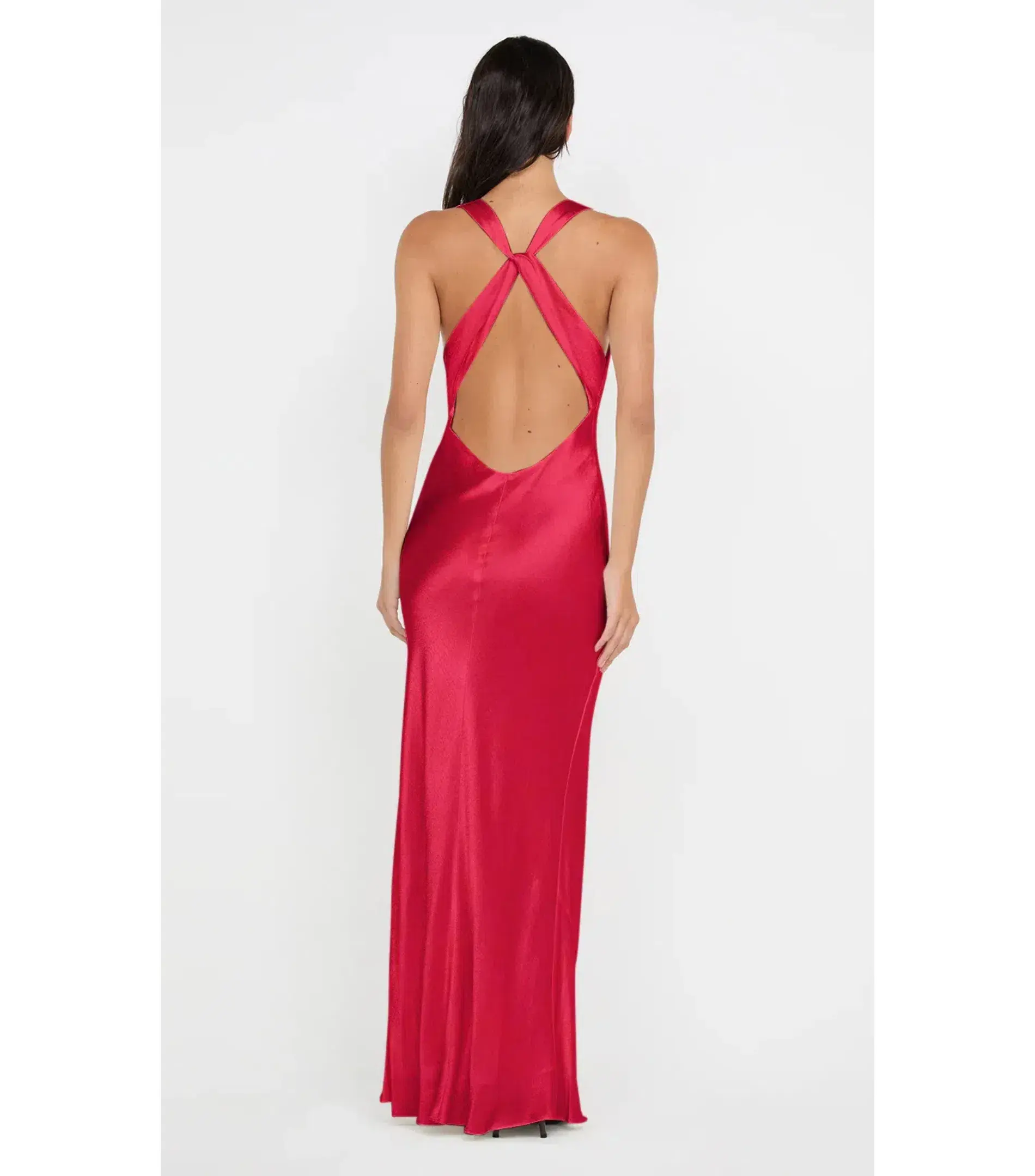 Bec & Bridge Gia Halter Maxi Dress Strawberry Size AU 10 - Image 2