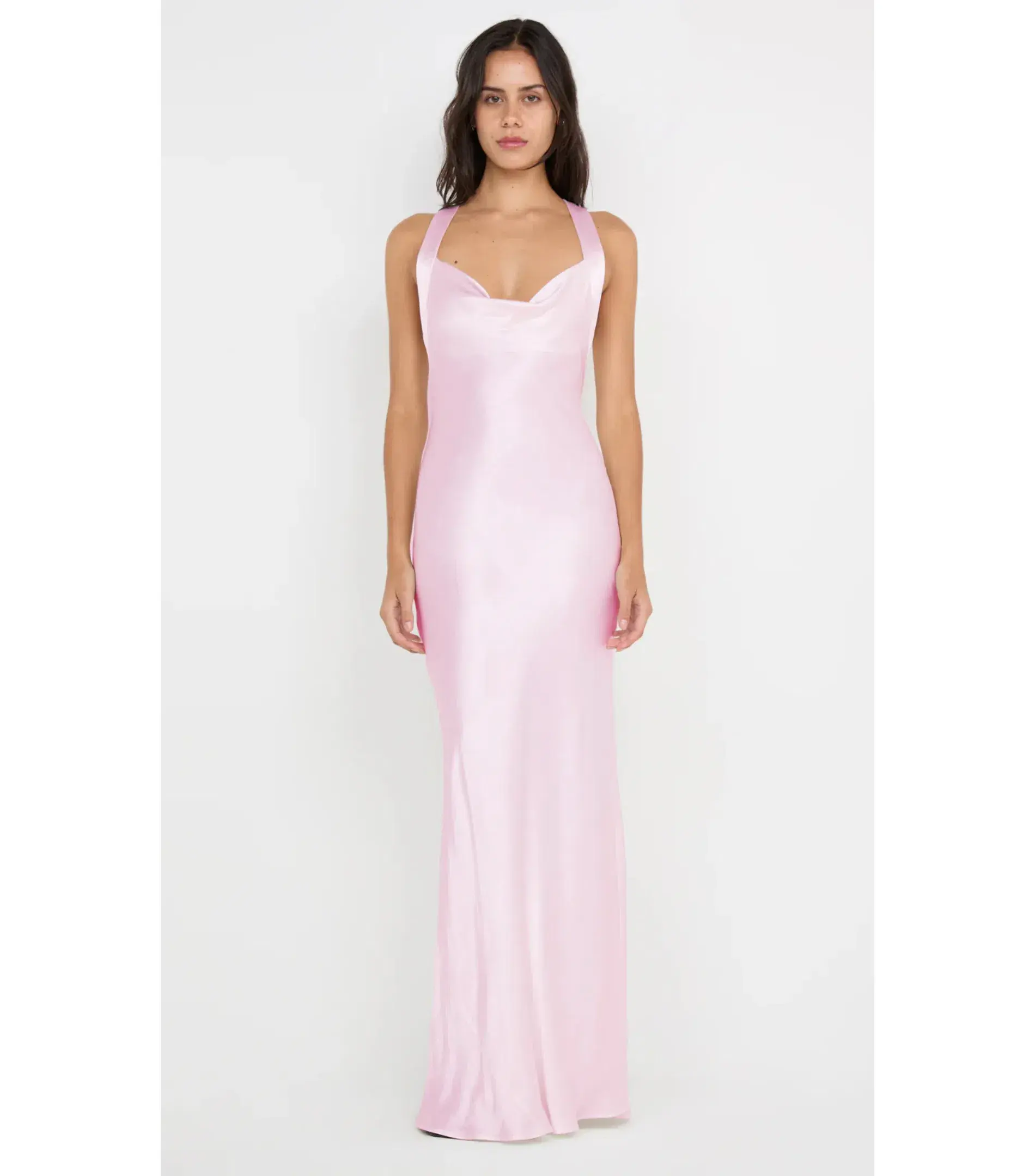 Bec & Bridge Gia Halter Maxi Dress Powder Pink Size AU 8  - Image 1