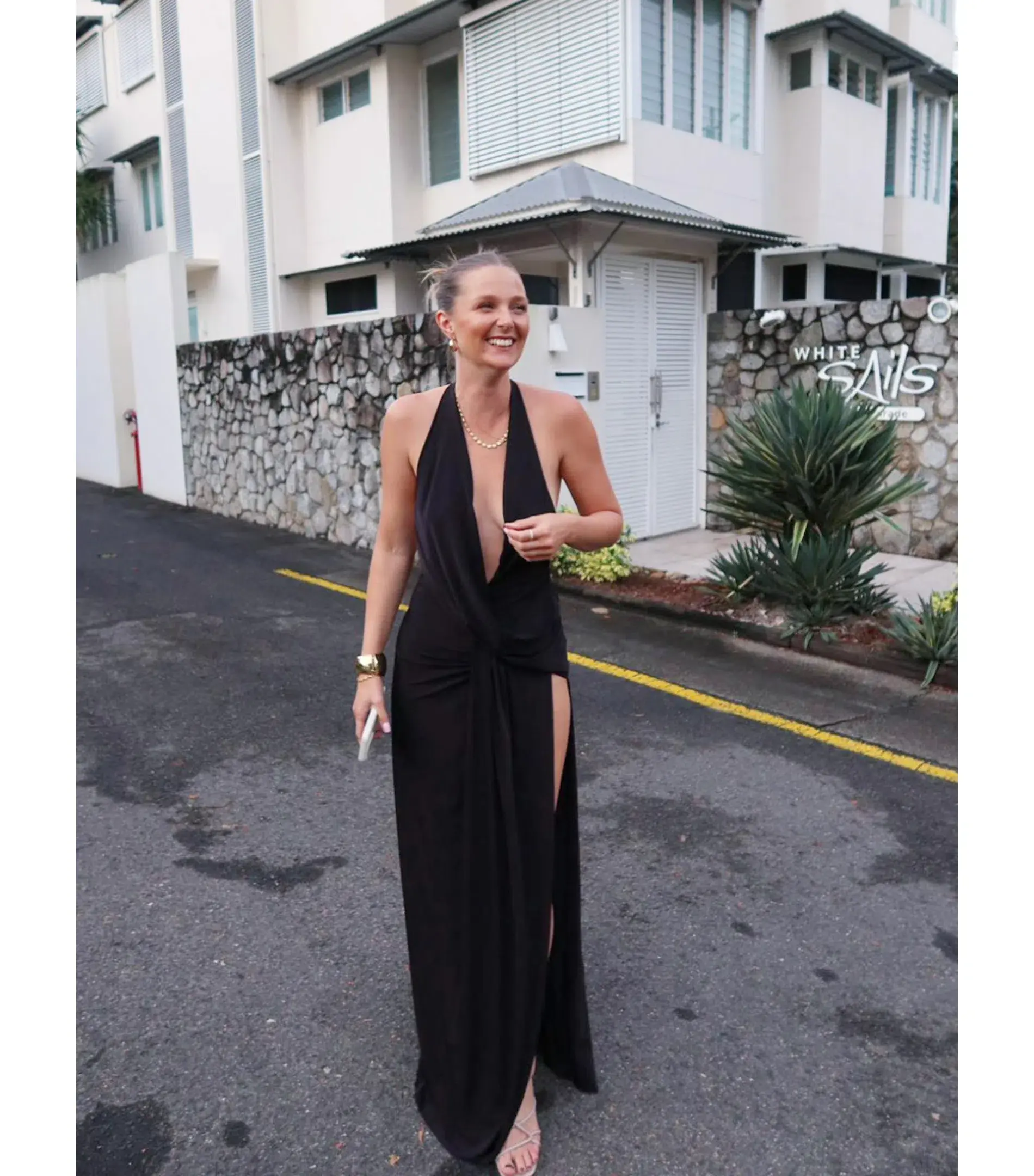 Natalie Rolt Winona Maxi Gown in Black Size 1 / AU 8 - Image 1