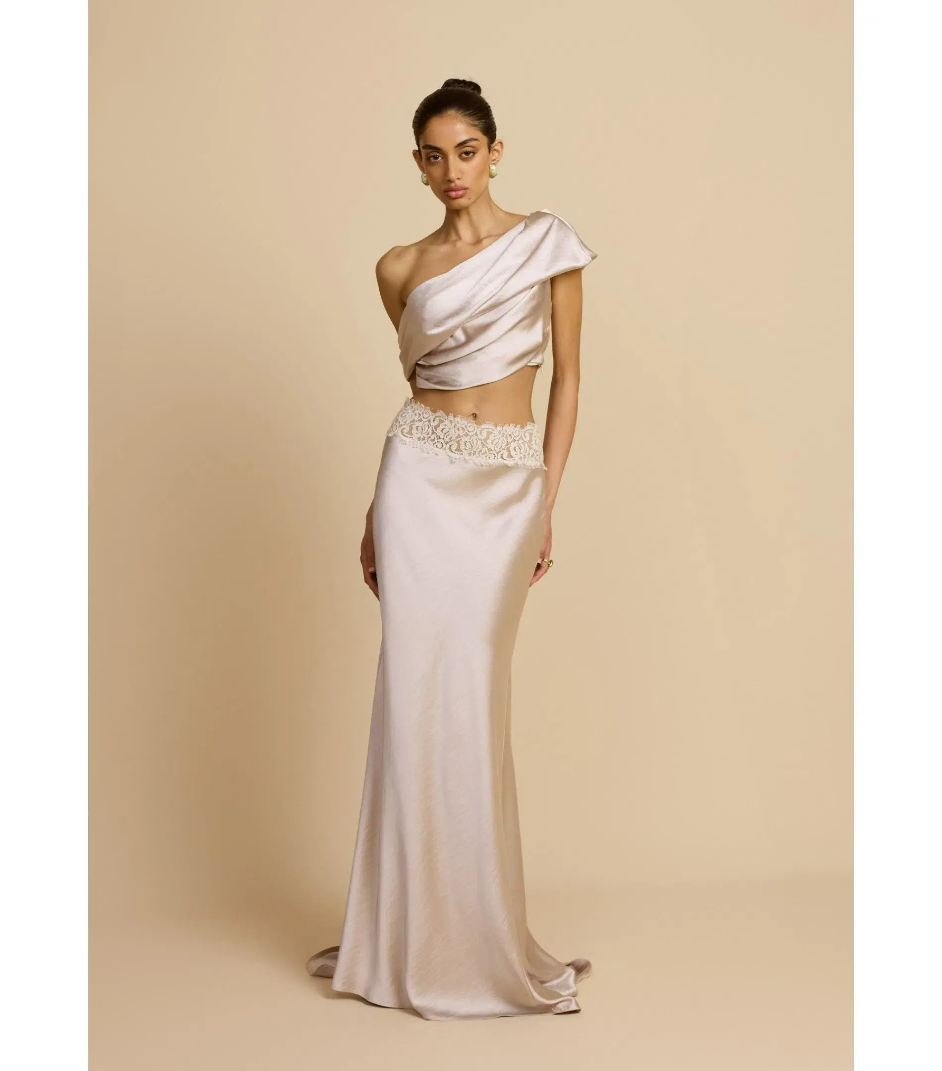 Arcina Ori Anaya Top and Maxi Skirt Oyster Pink Size XS / AU 6 - Image 1