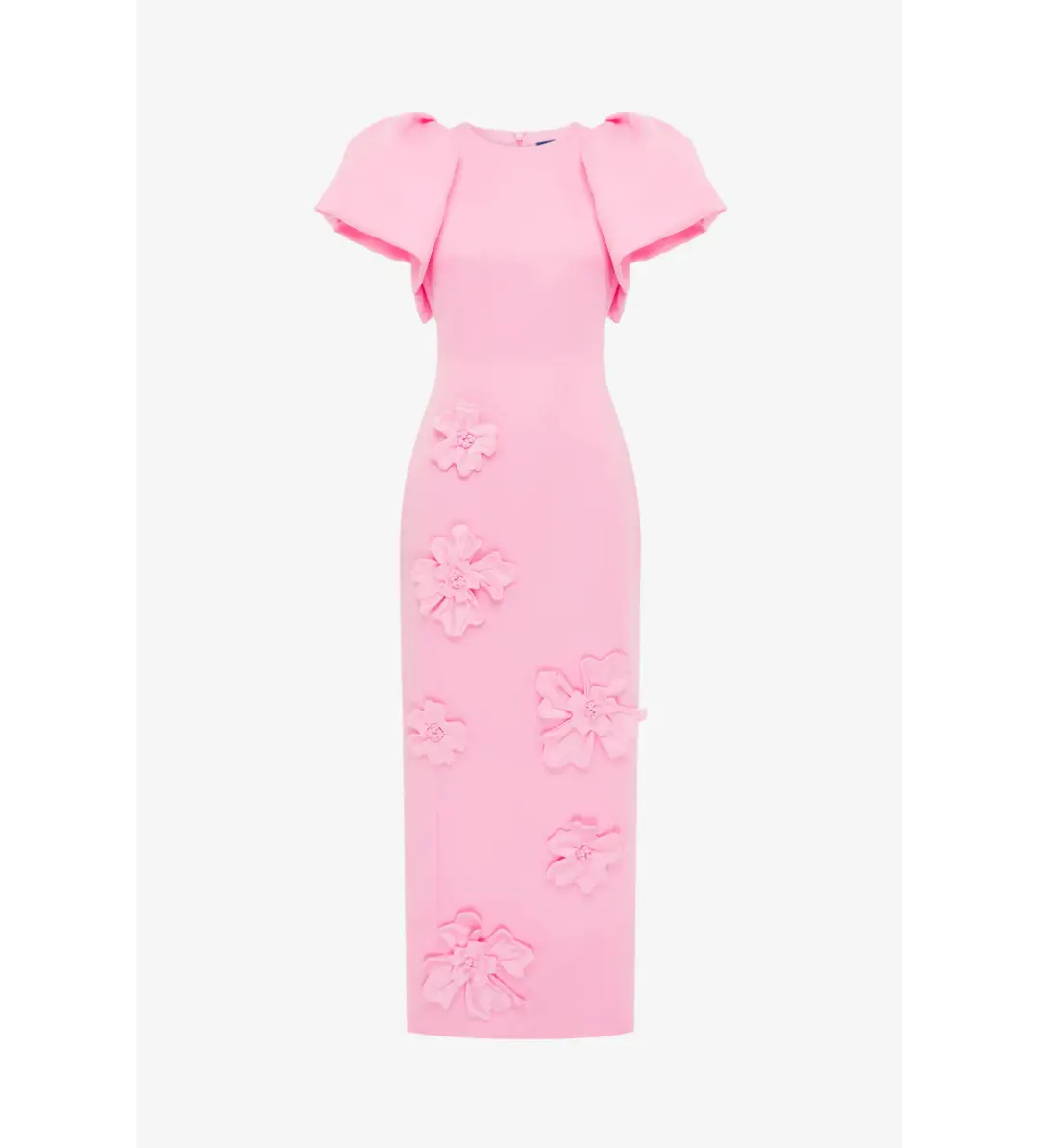 Leo Lin Lucinda Floral Appliqué Maxi Dress in Baby Pink Size 12 for rent on The Volte - main image