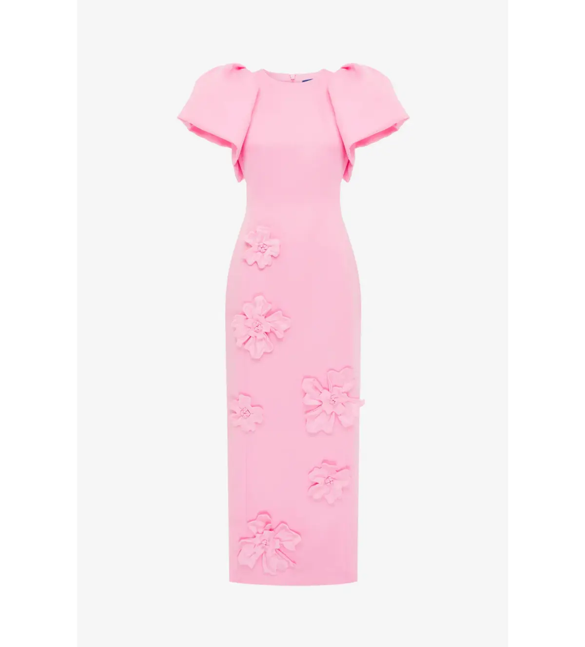 Leo Lin Lucinda Floral Appliqué Maxi Dress in Baby Pink Size 12 - Image 1