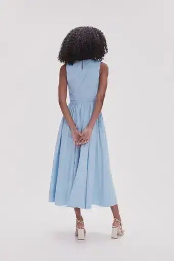 Aje Abbey Twist Midi Dress Blue Size 14 - Image 2