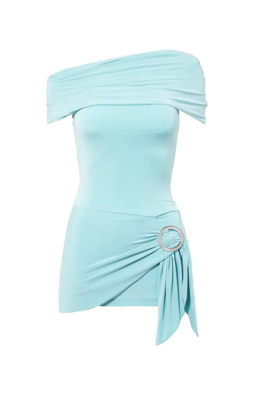 Peachy Den The Amelia Bandeau Mini Blue Dress Size AU 6 for rent on The Volte - main image